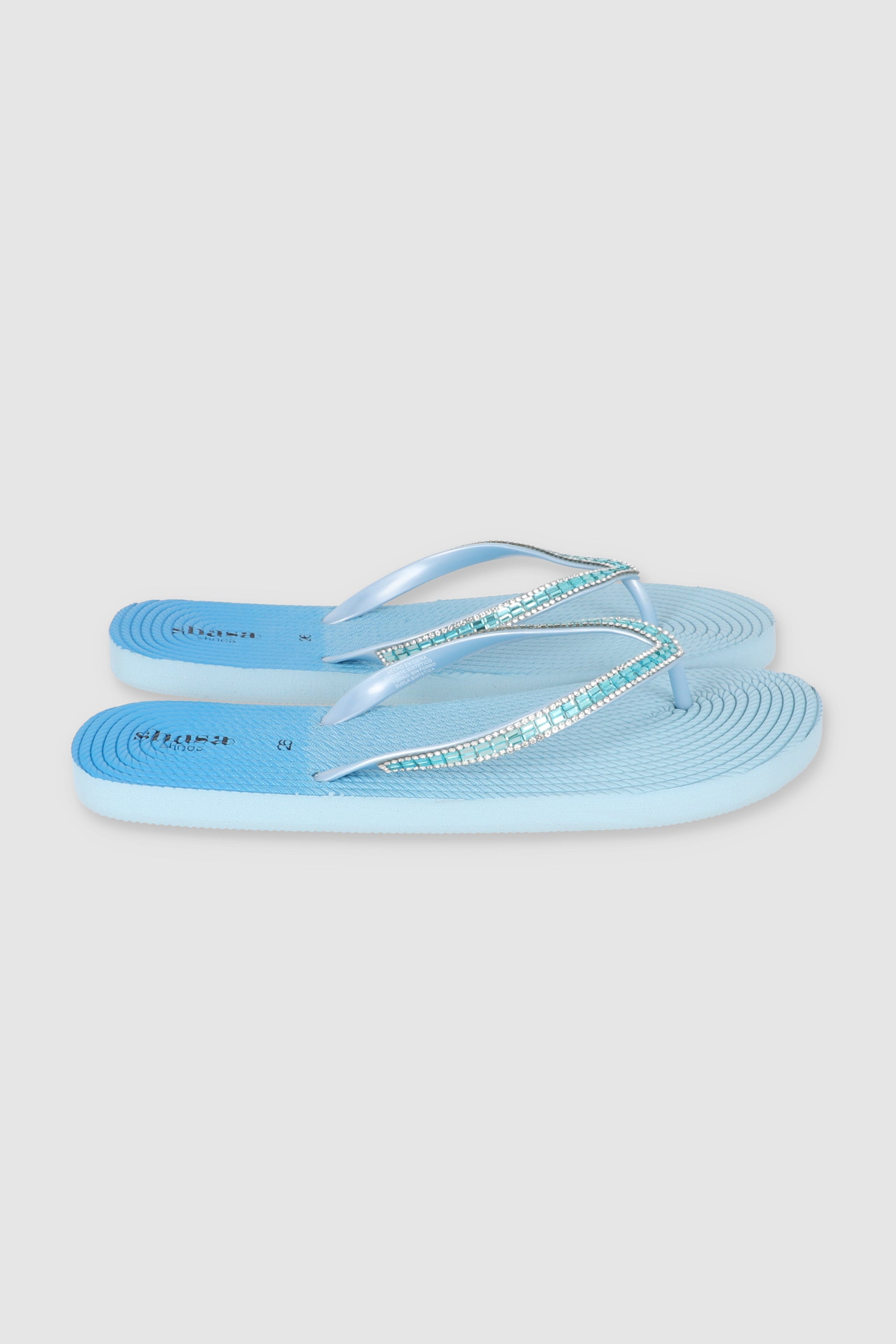 FLIP FLOPS DEGRADADO BRILLOS AZUL