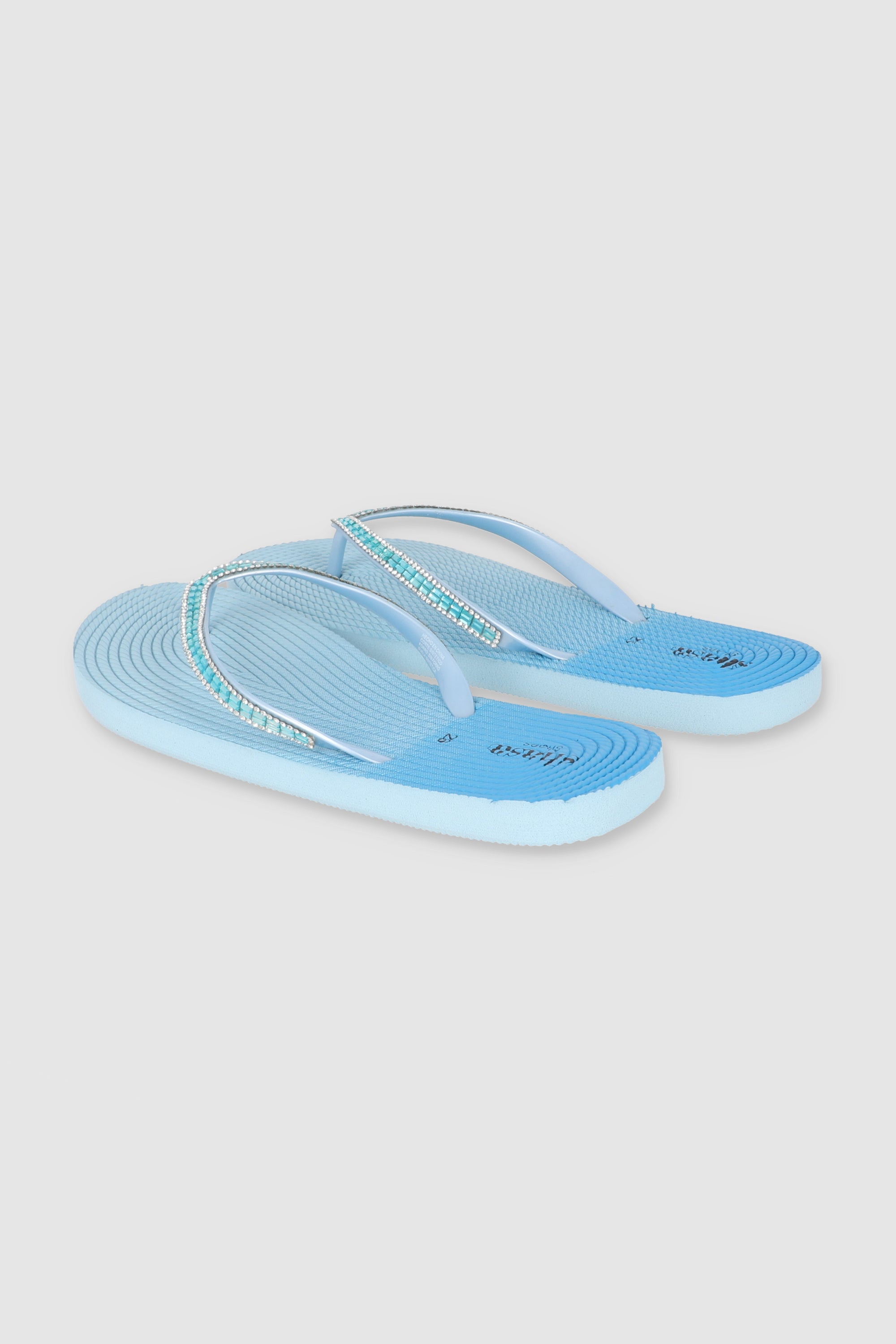 FLIP FLOPS DEGRADADO BRILLOS AZUL