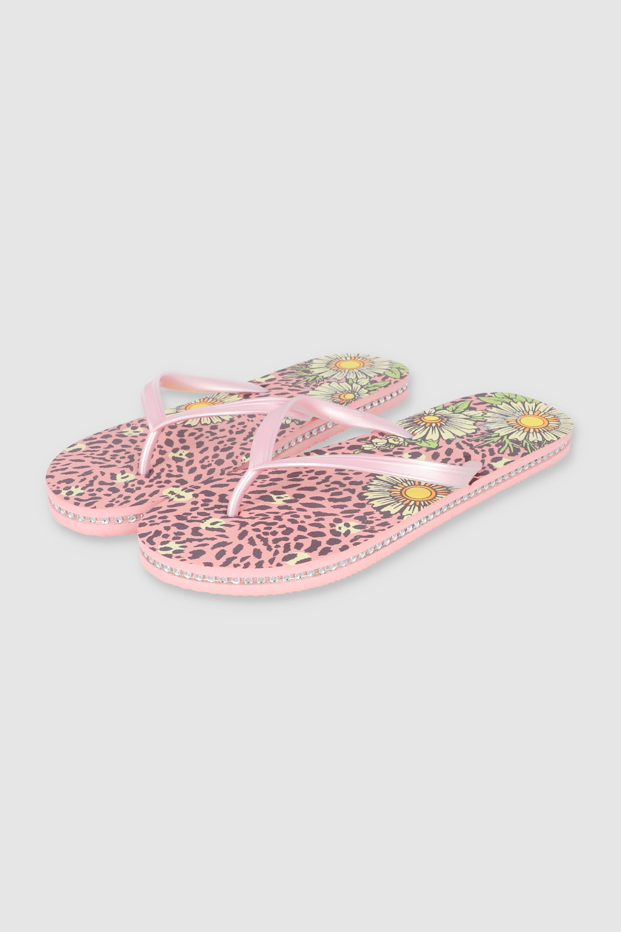 FLIP FLOPS LEOPARDO FLORES ROSA