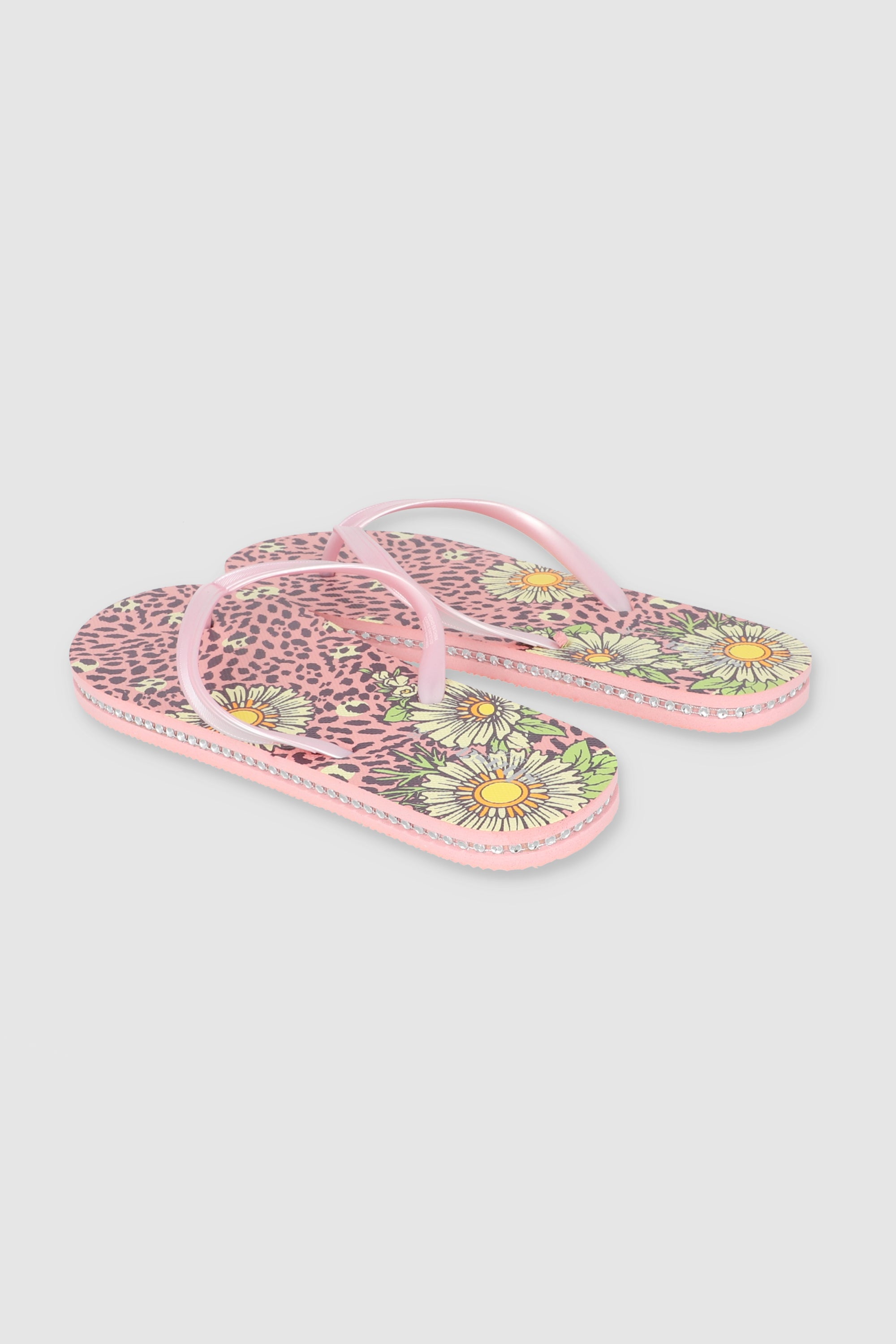 FLIP FLOPS LEOPARDO FLORES ROSA