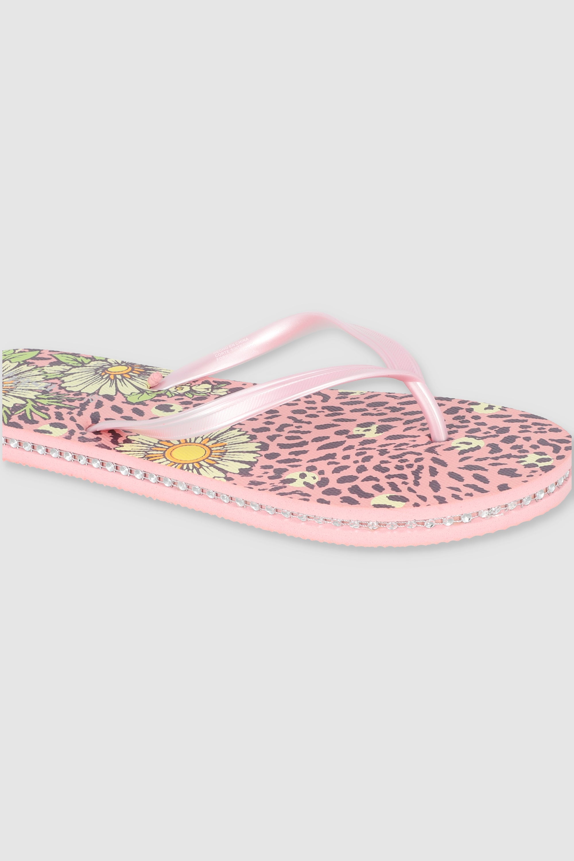 FLIP FLOPS LEOPARDO FLORES ROSA