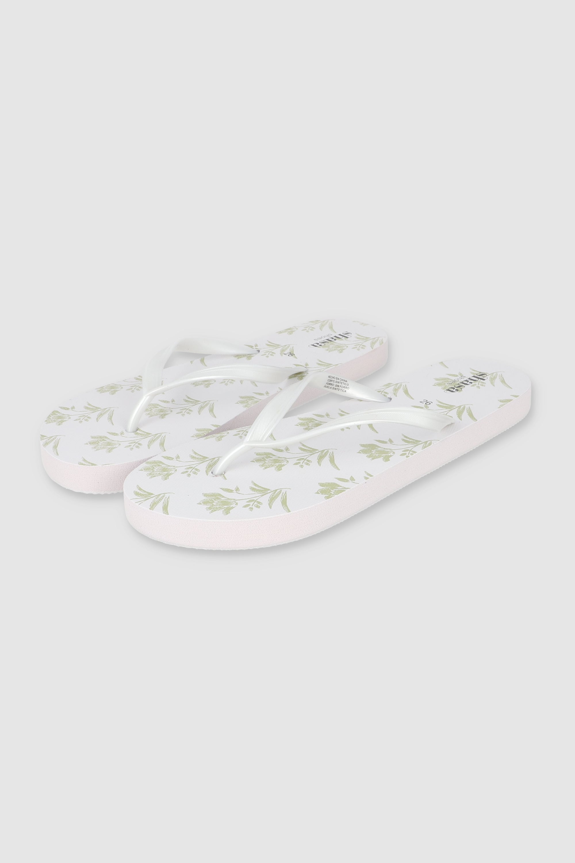 FLIP FLOPS FLORES SENCILLA BLANCO