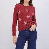 Sueter navideño copos