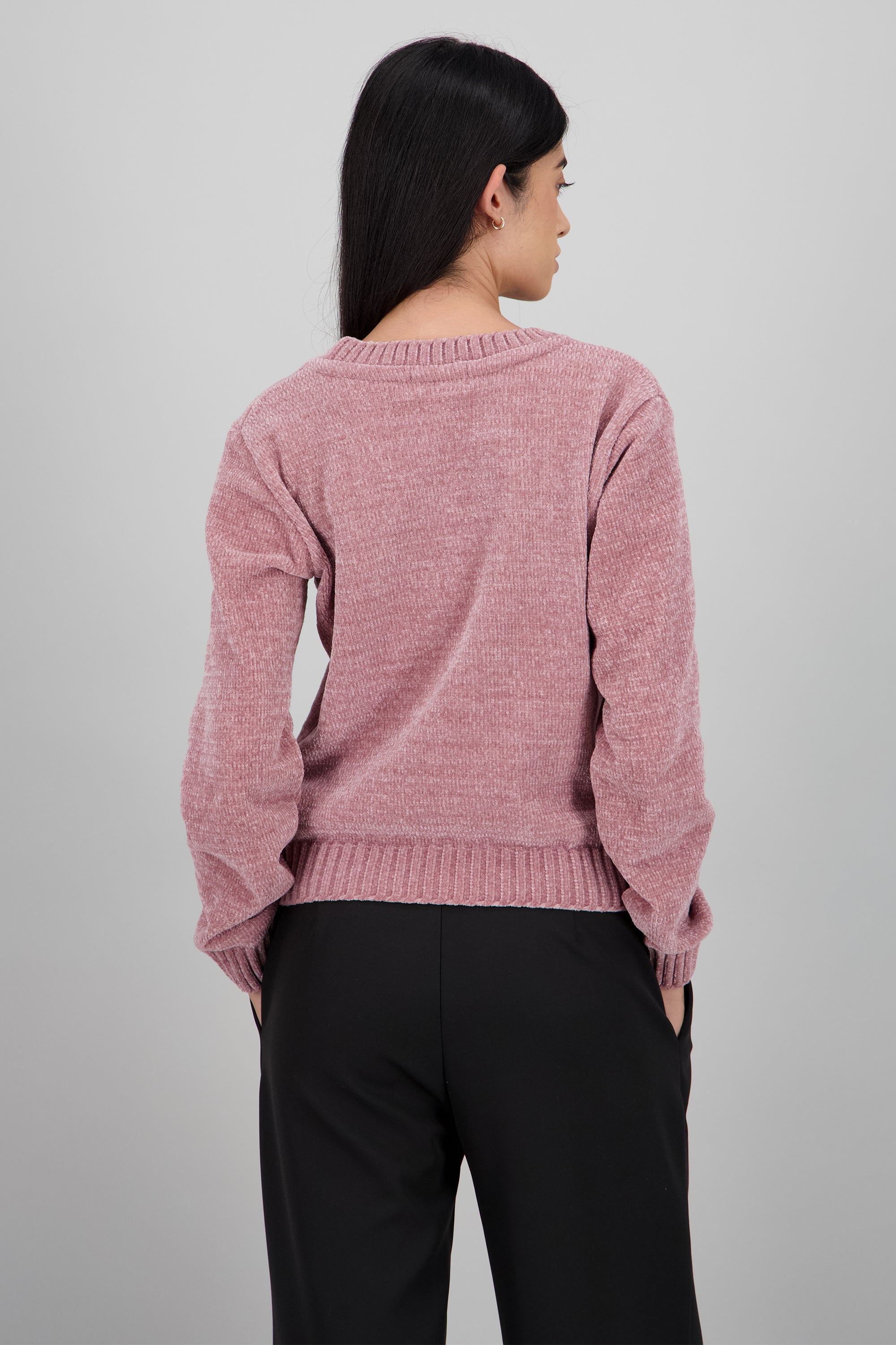 Sueter navideño copos ROSA