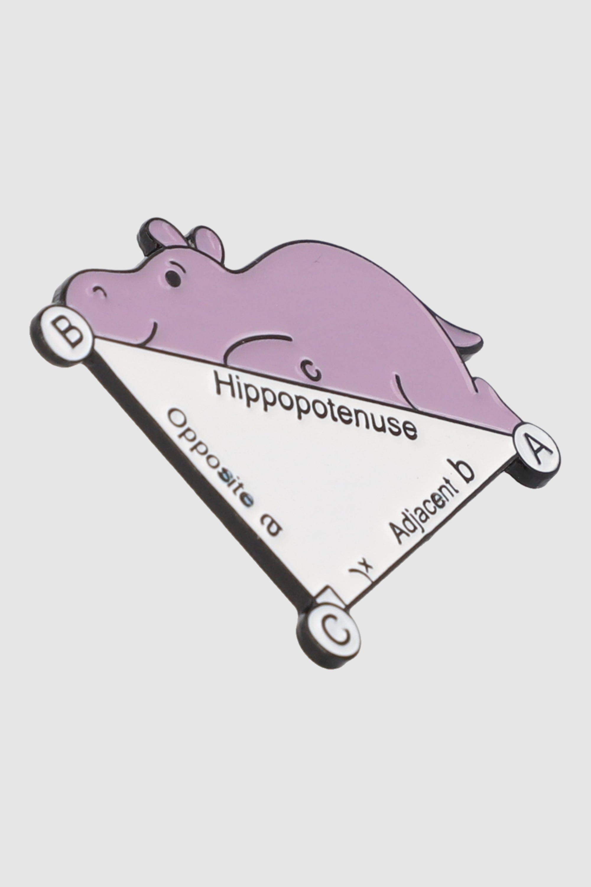 Pin hipopotamo angulo MORADO