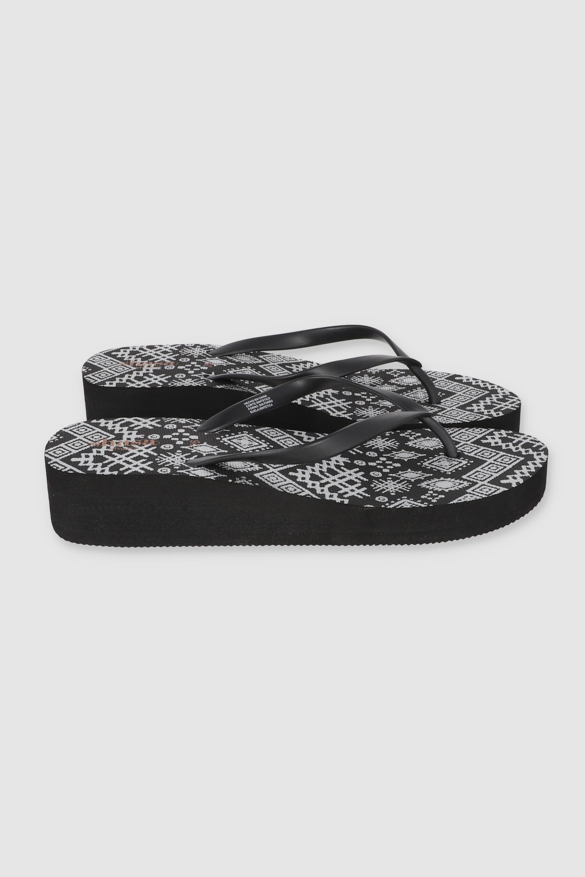 FLIP FLOP PLATAFORMA NEGRO