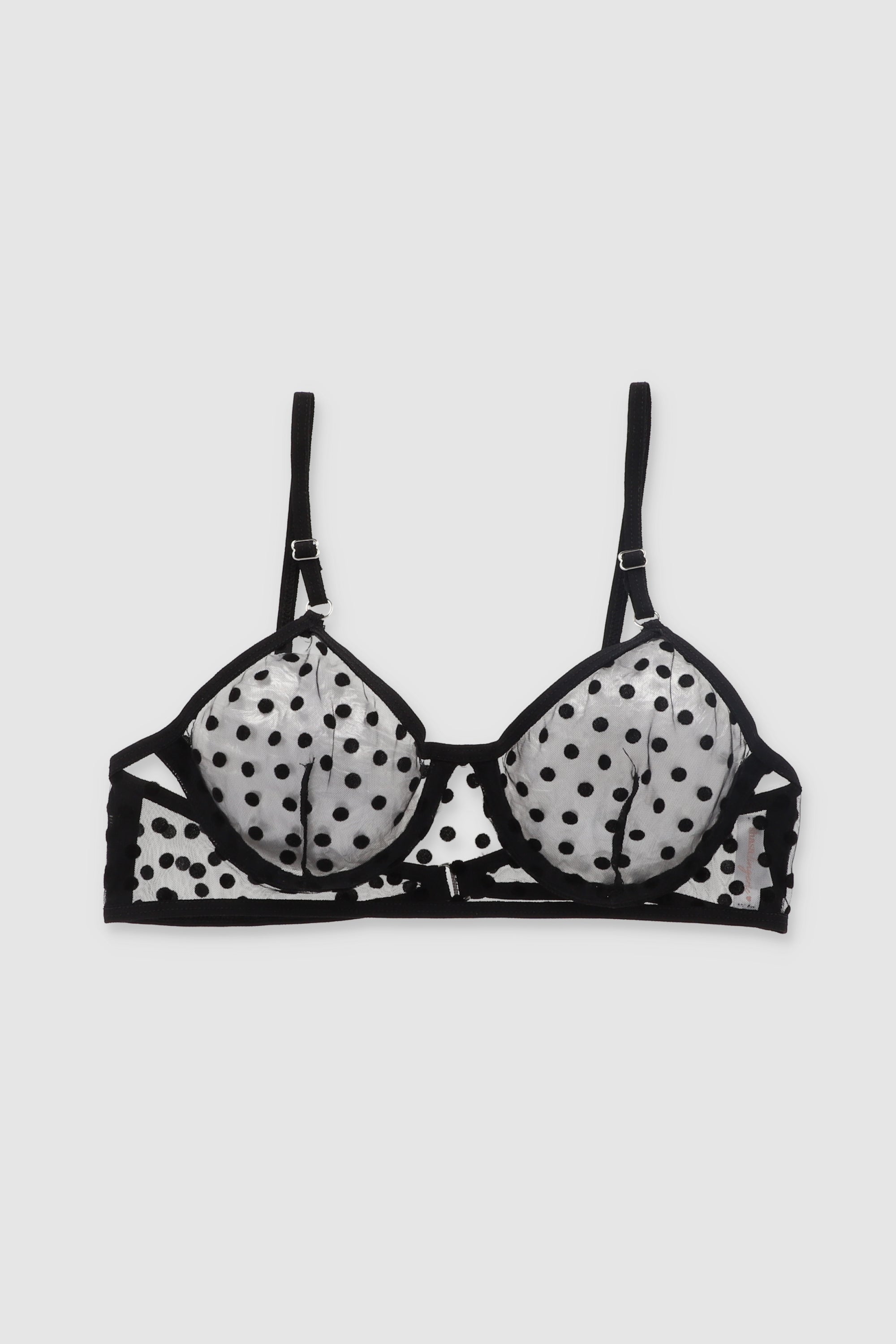 Bralette luniperla transparencia NEGRO