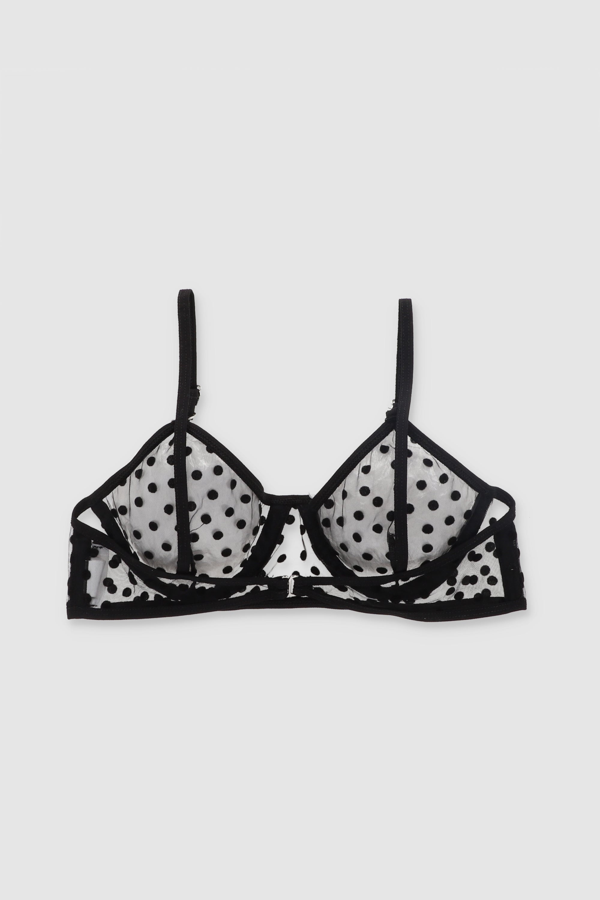 Bralette luniperla transparencia NEGRO