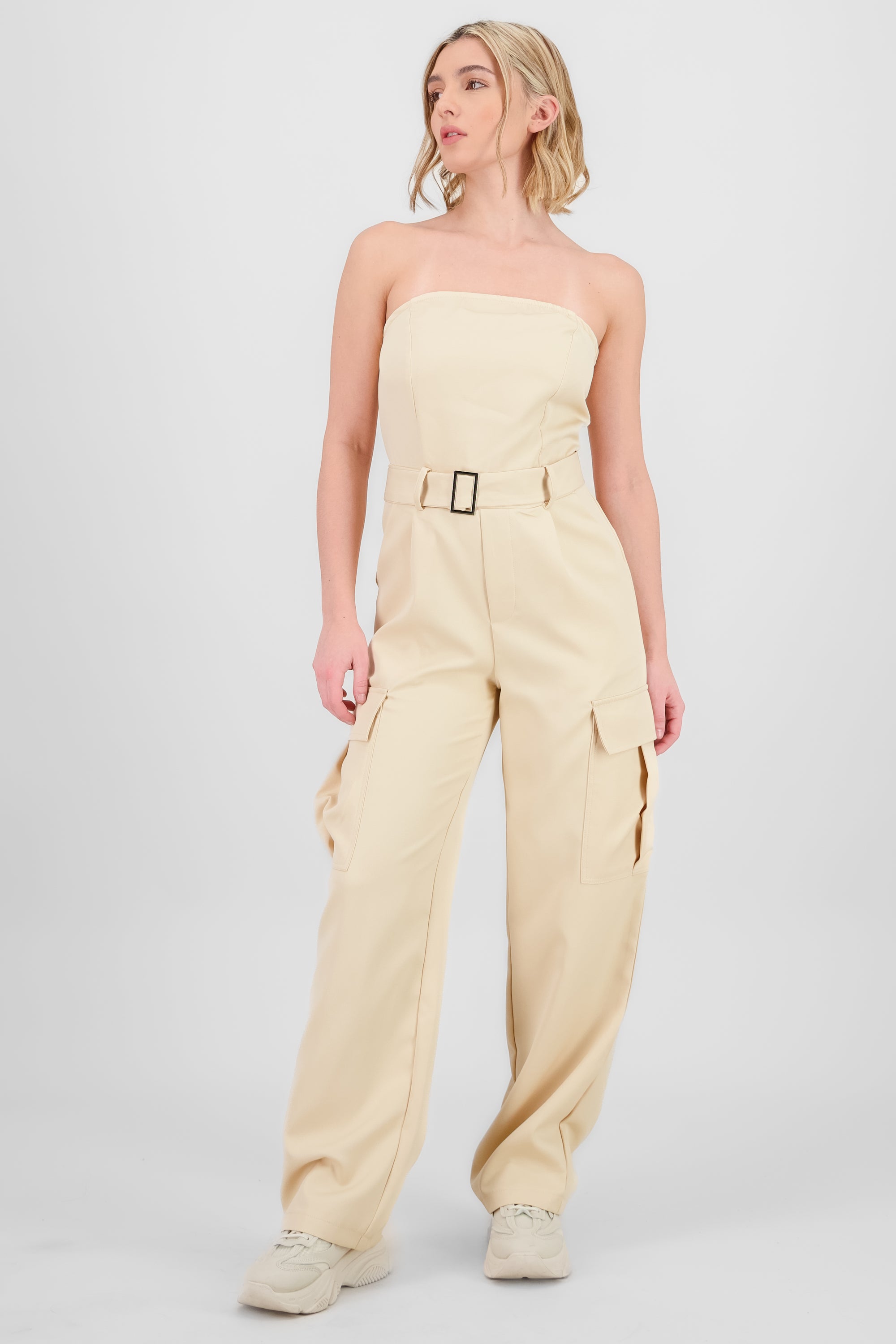 Jumpsuit cargo BEIGE