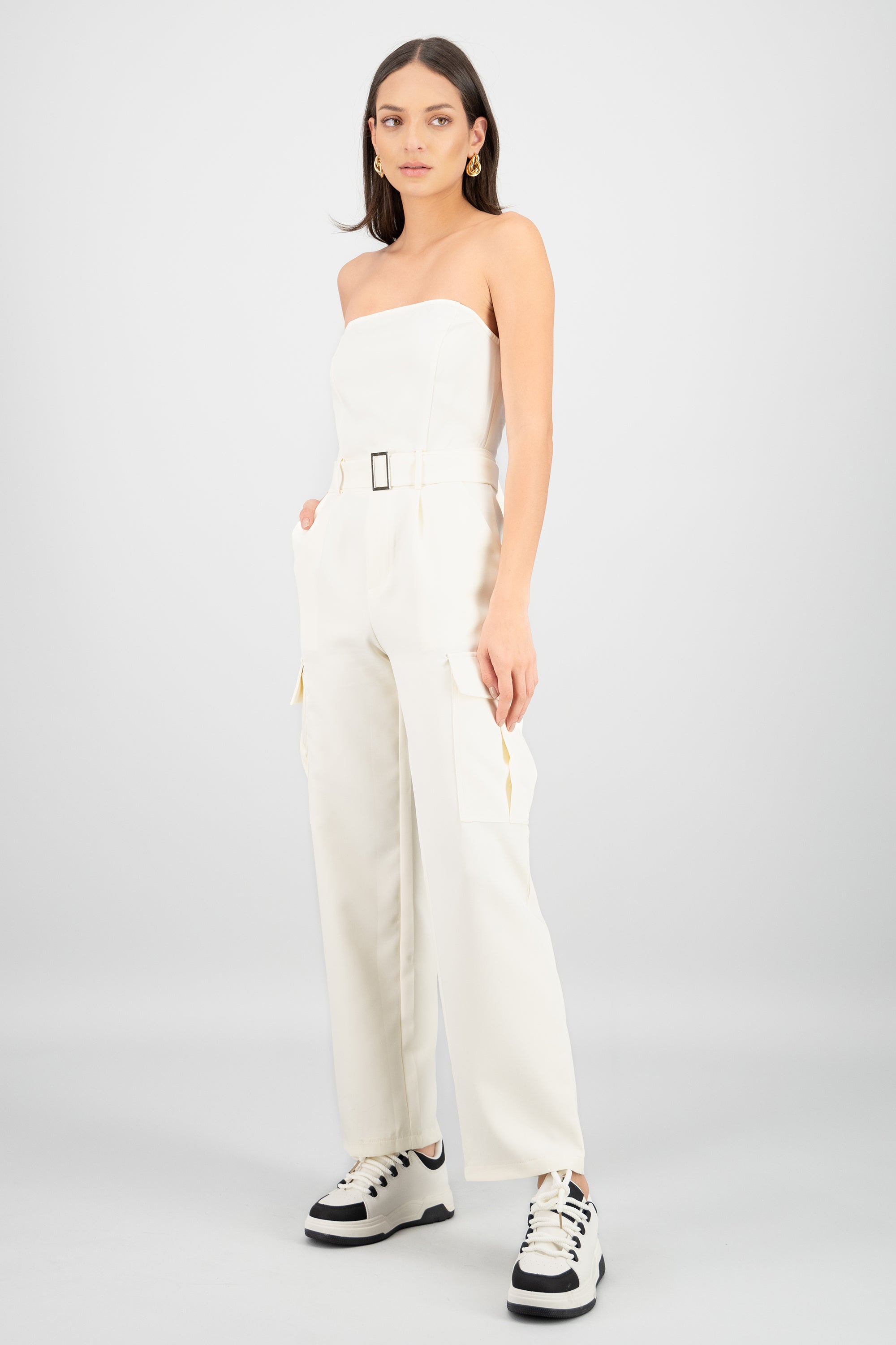 Jumpsuit cargo CREMA