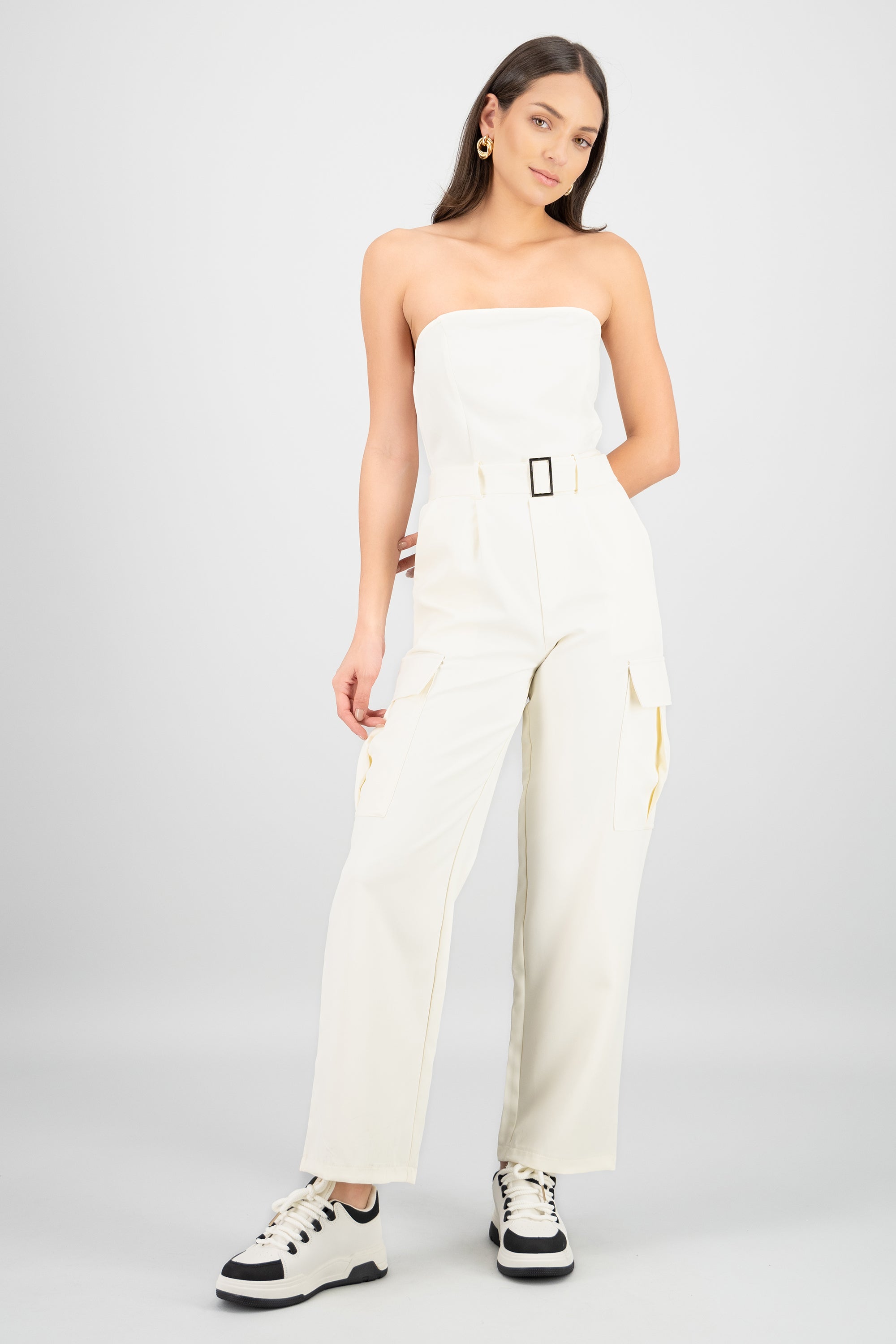 Jumpsuit cargo CREMA