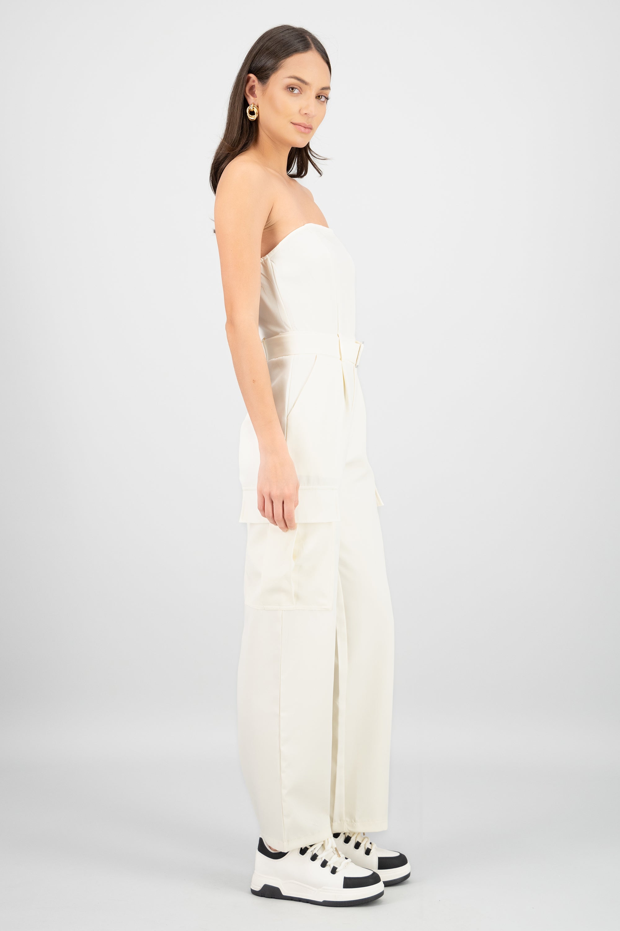 Jumpsuit cargo CREMA