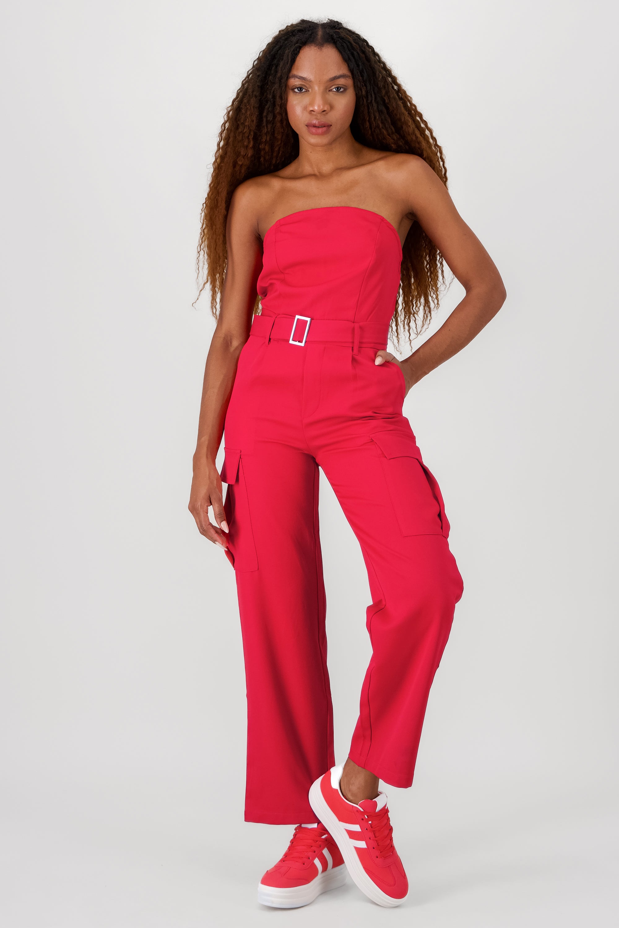 Jumpsuit cargo ROJO