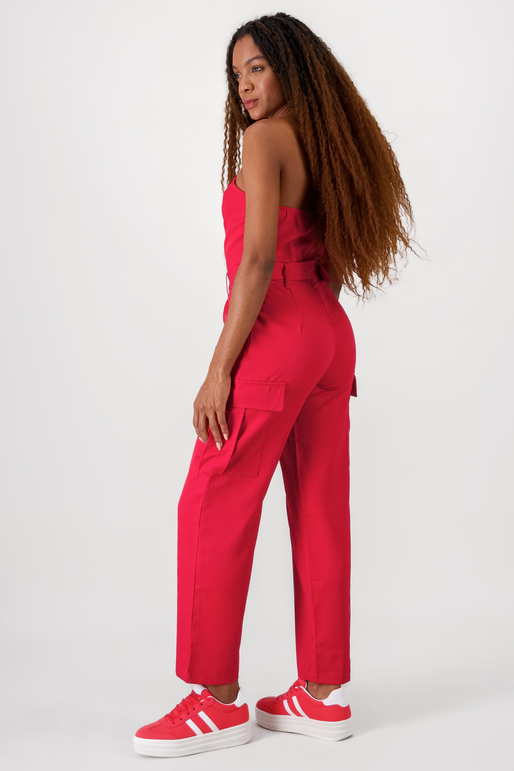 Jumpsuit cargo ROJO