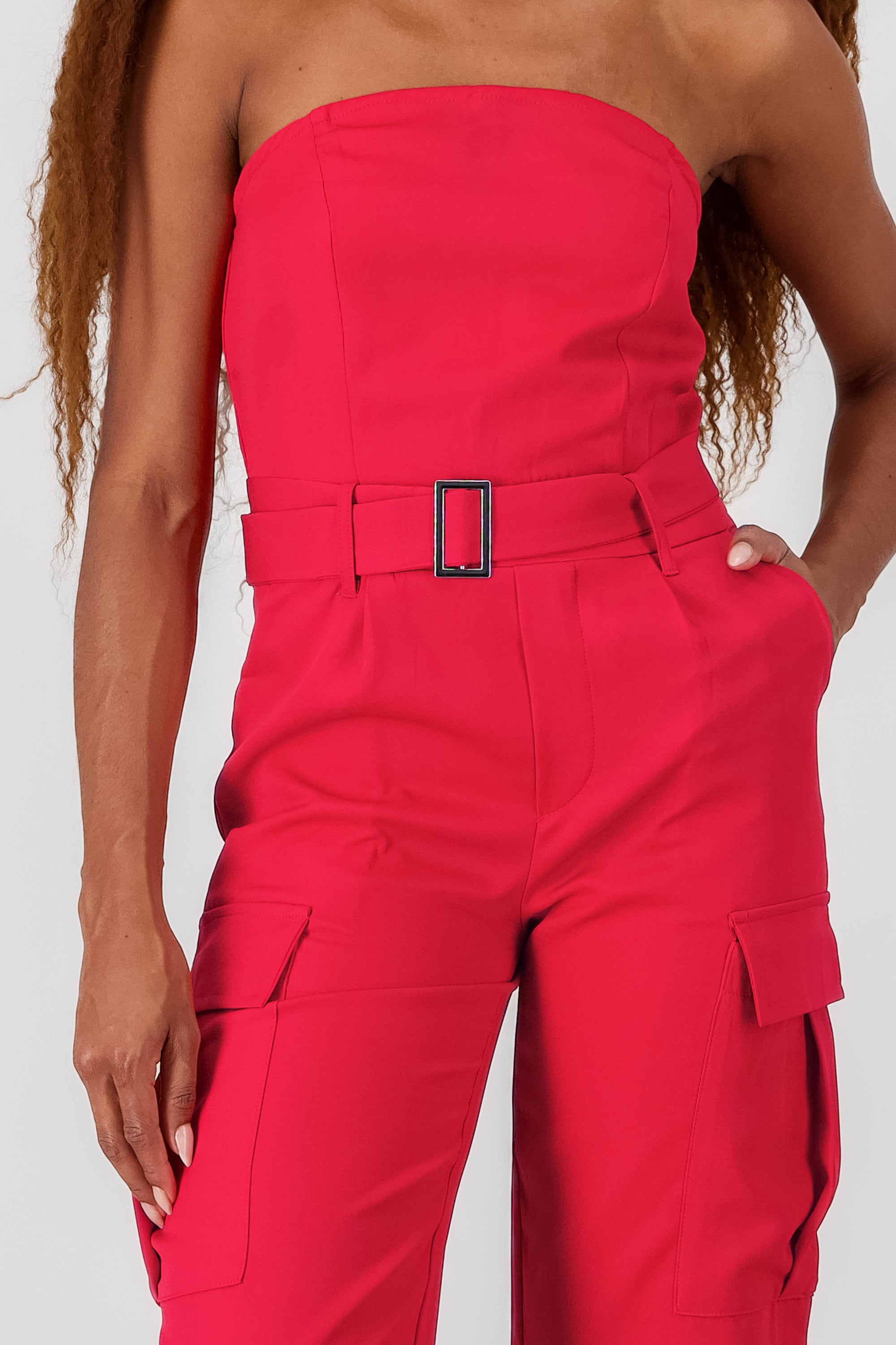 Jumpsuit cargo ROJO