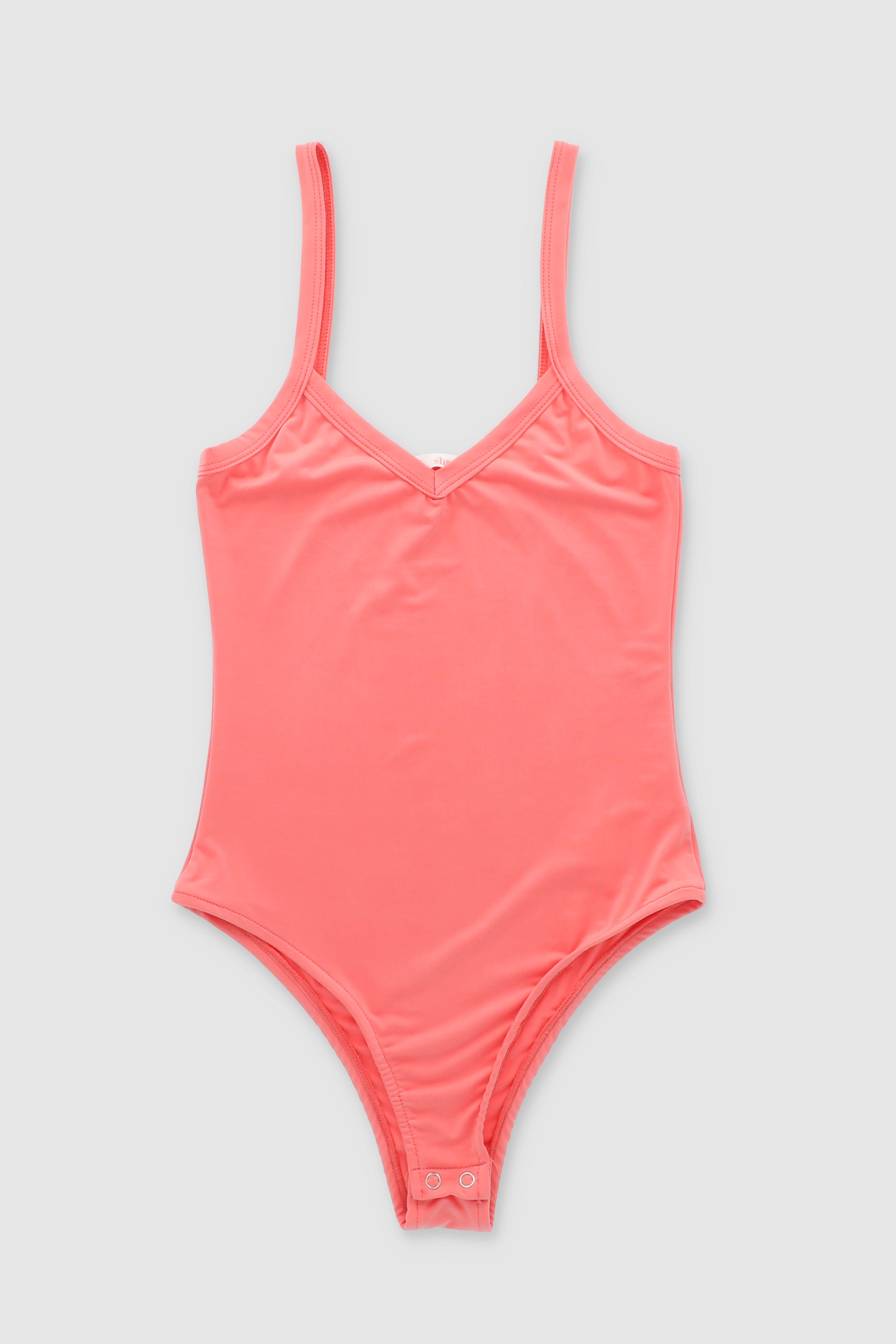 BODYSUIT LISO TIRANTES CORAL