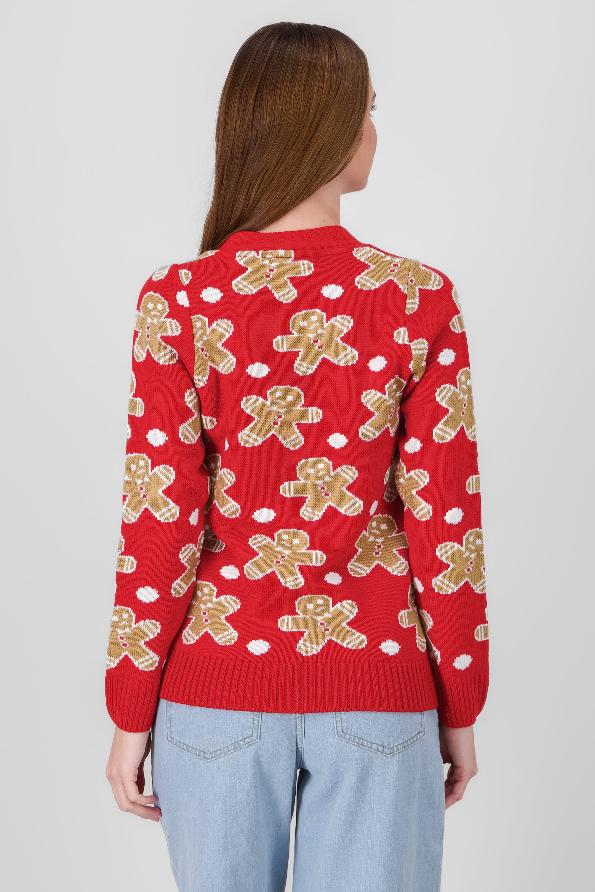 Cardigan galletas navidad ROJO COMBO