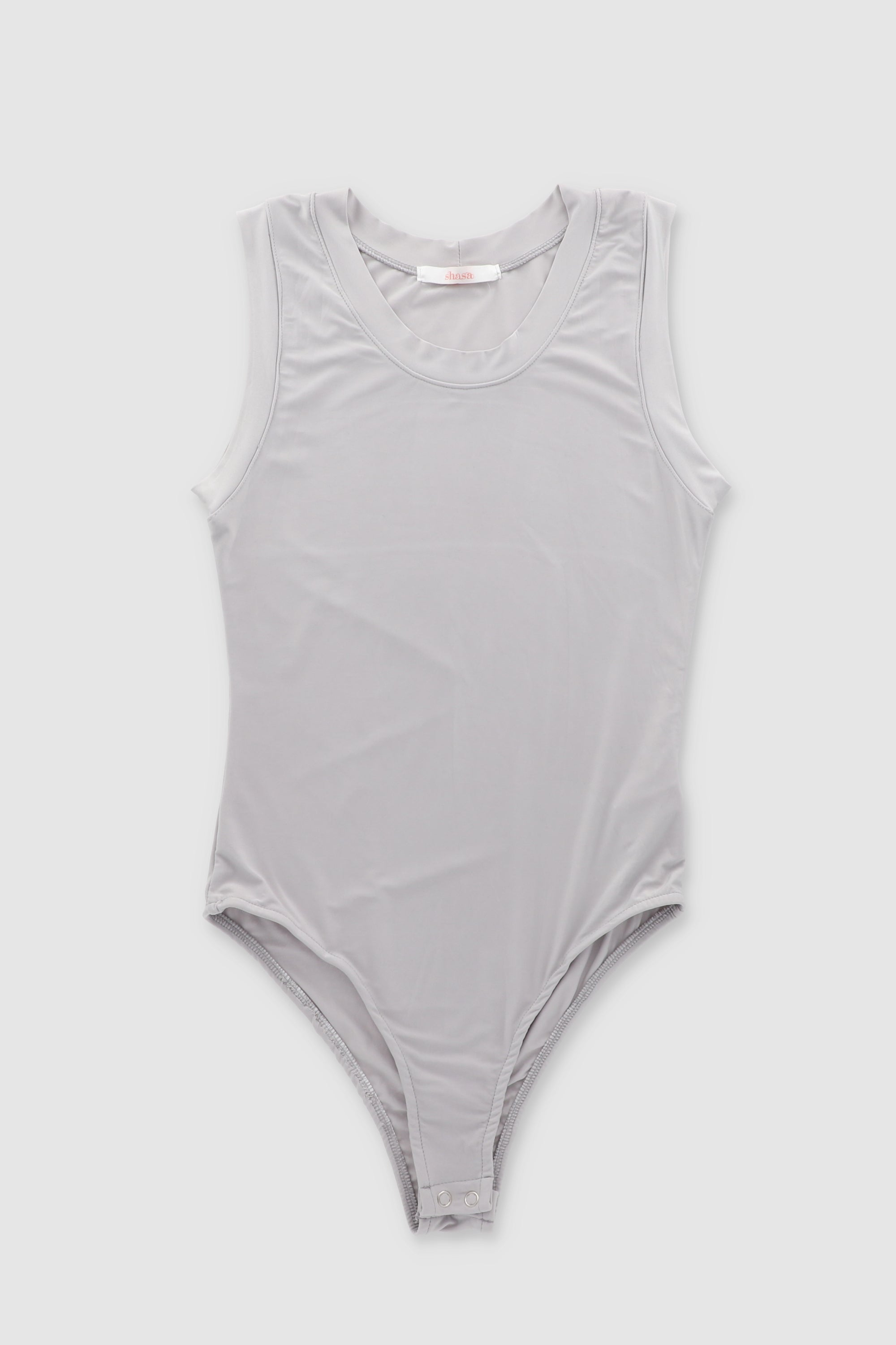 Bodysuit liso sin manga GRIS