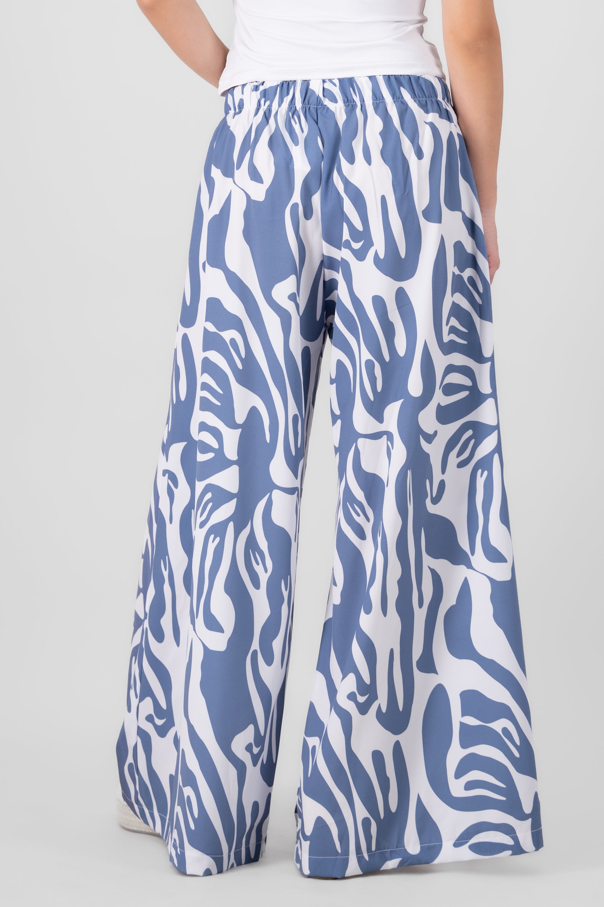 Pantalón super wide leg estampado INDIGO