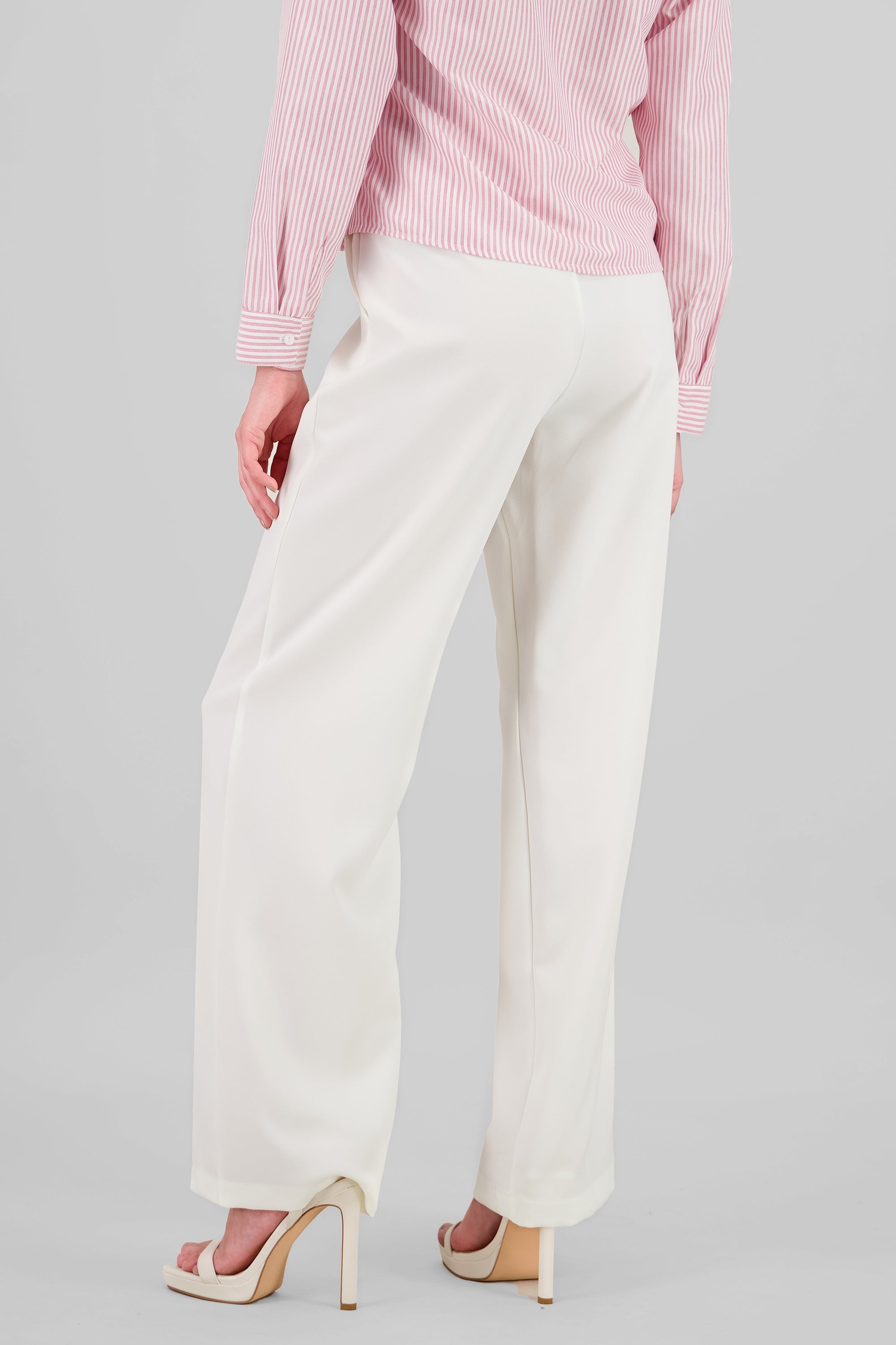 Pantalon pinzas amplio BLANCO