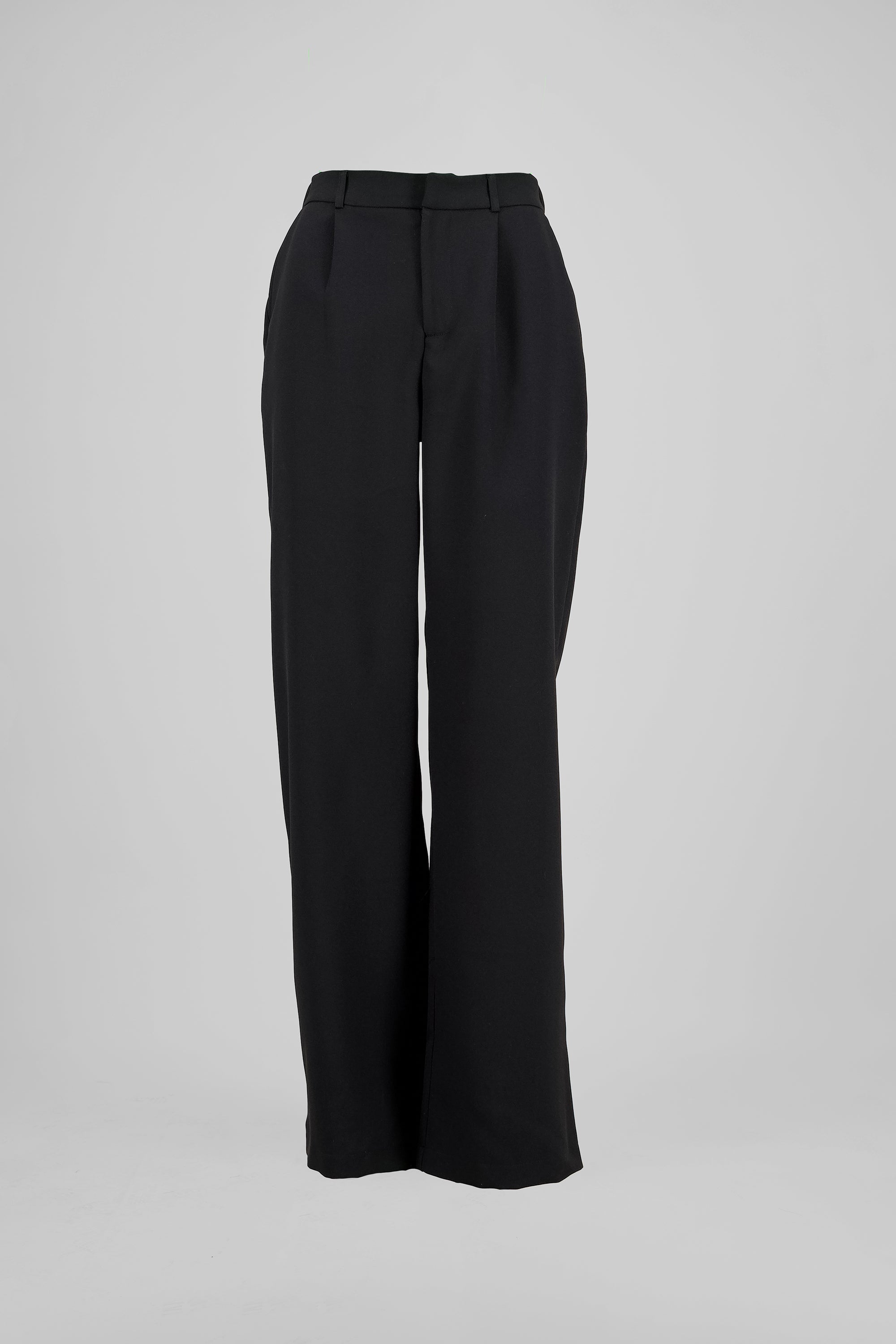 Pantalon pinzas amplio NEGRO