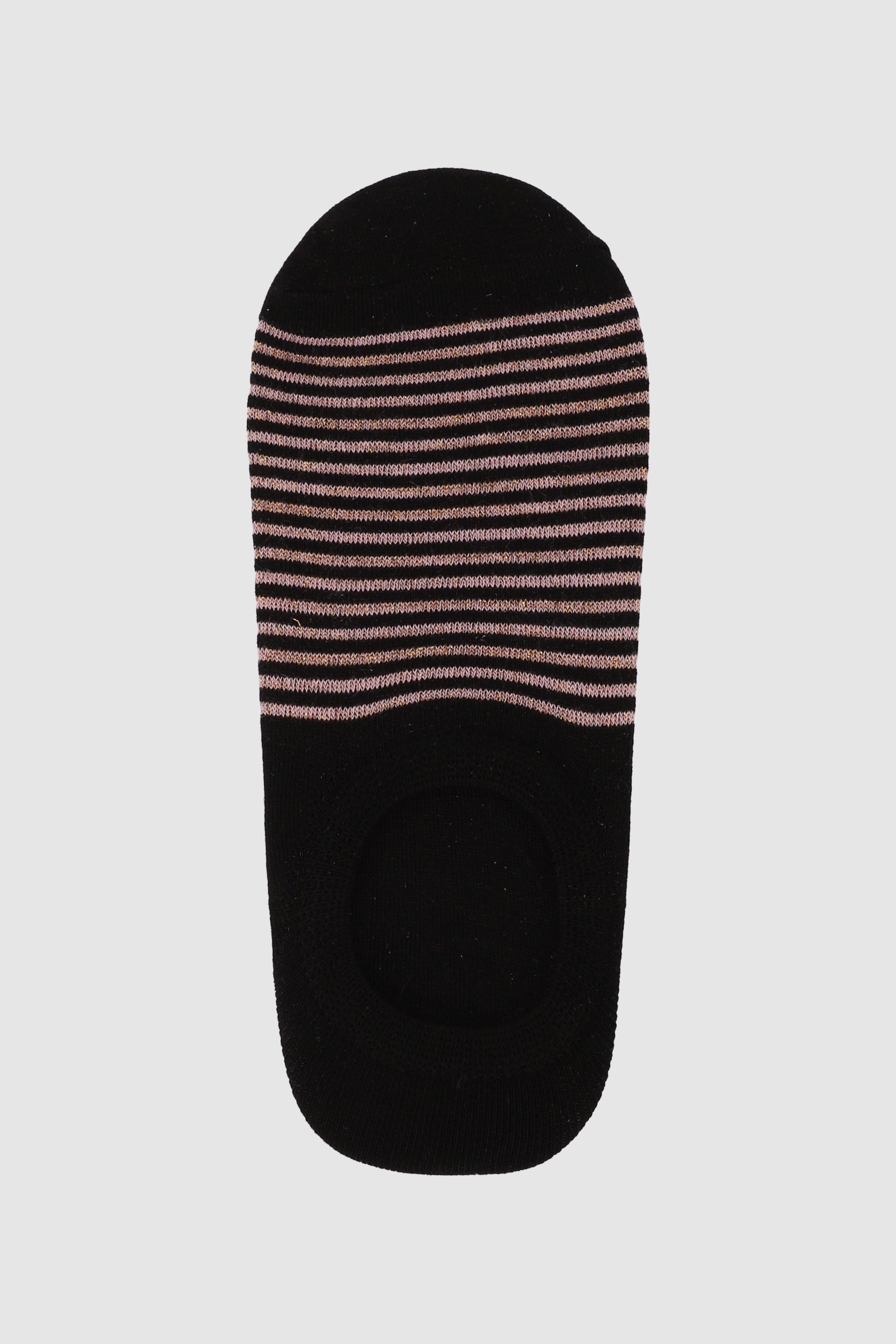 Cubrepie rayas lurex NEGRO COMBO