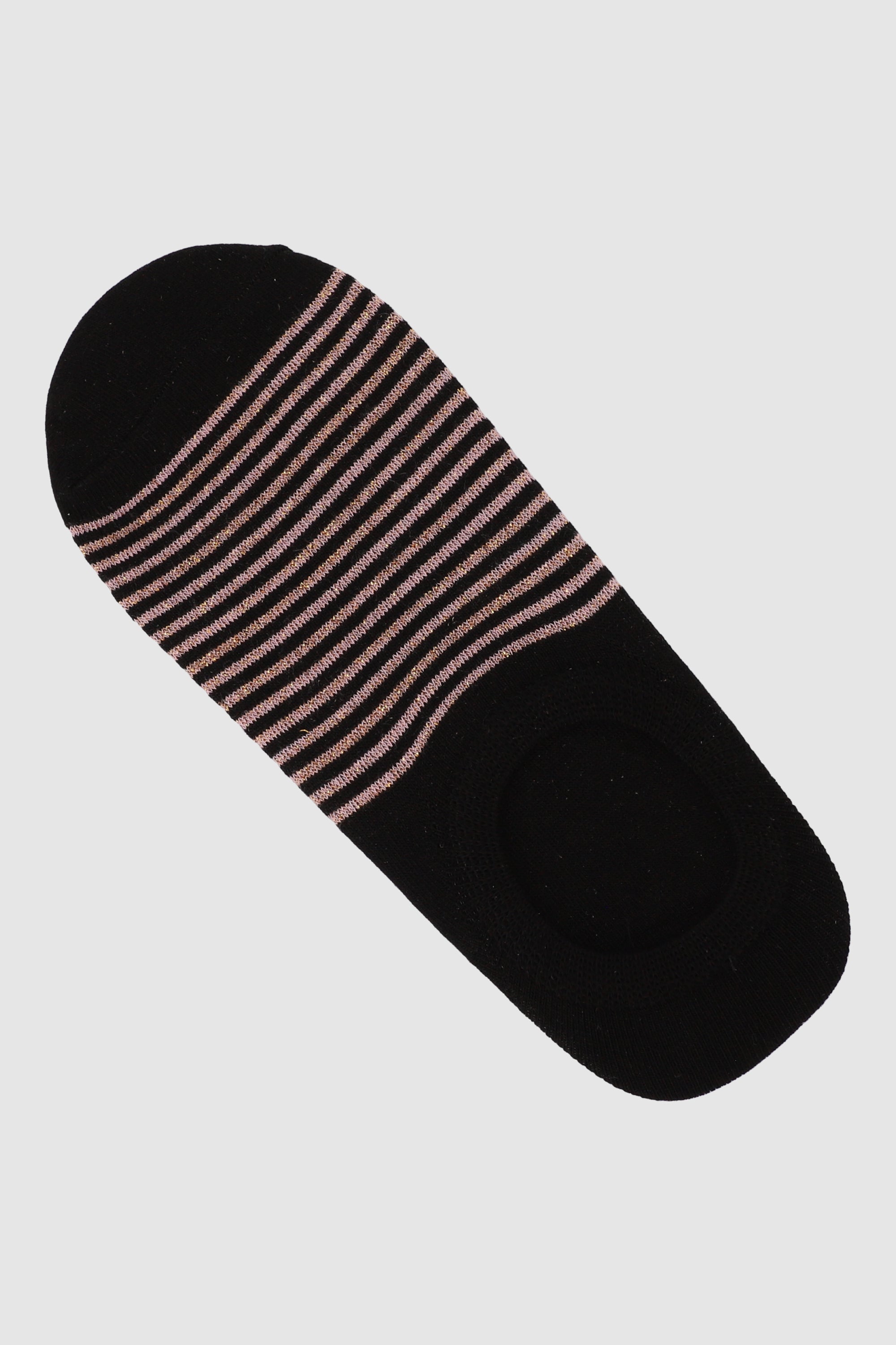 Cubrepie rayas lurex NEGRO COMBO