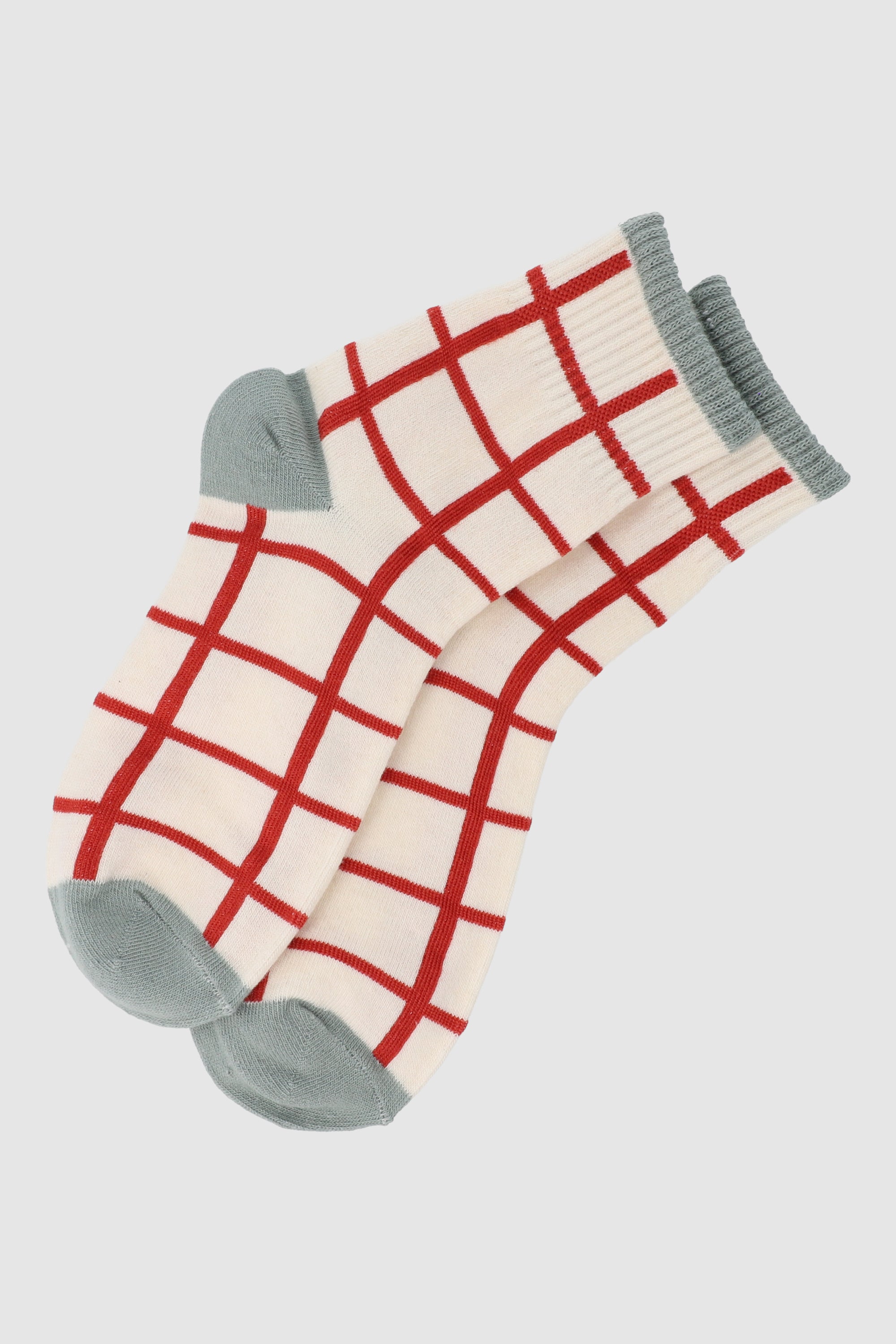 Calcetin cuadros color VERDE COMBO