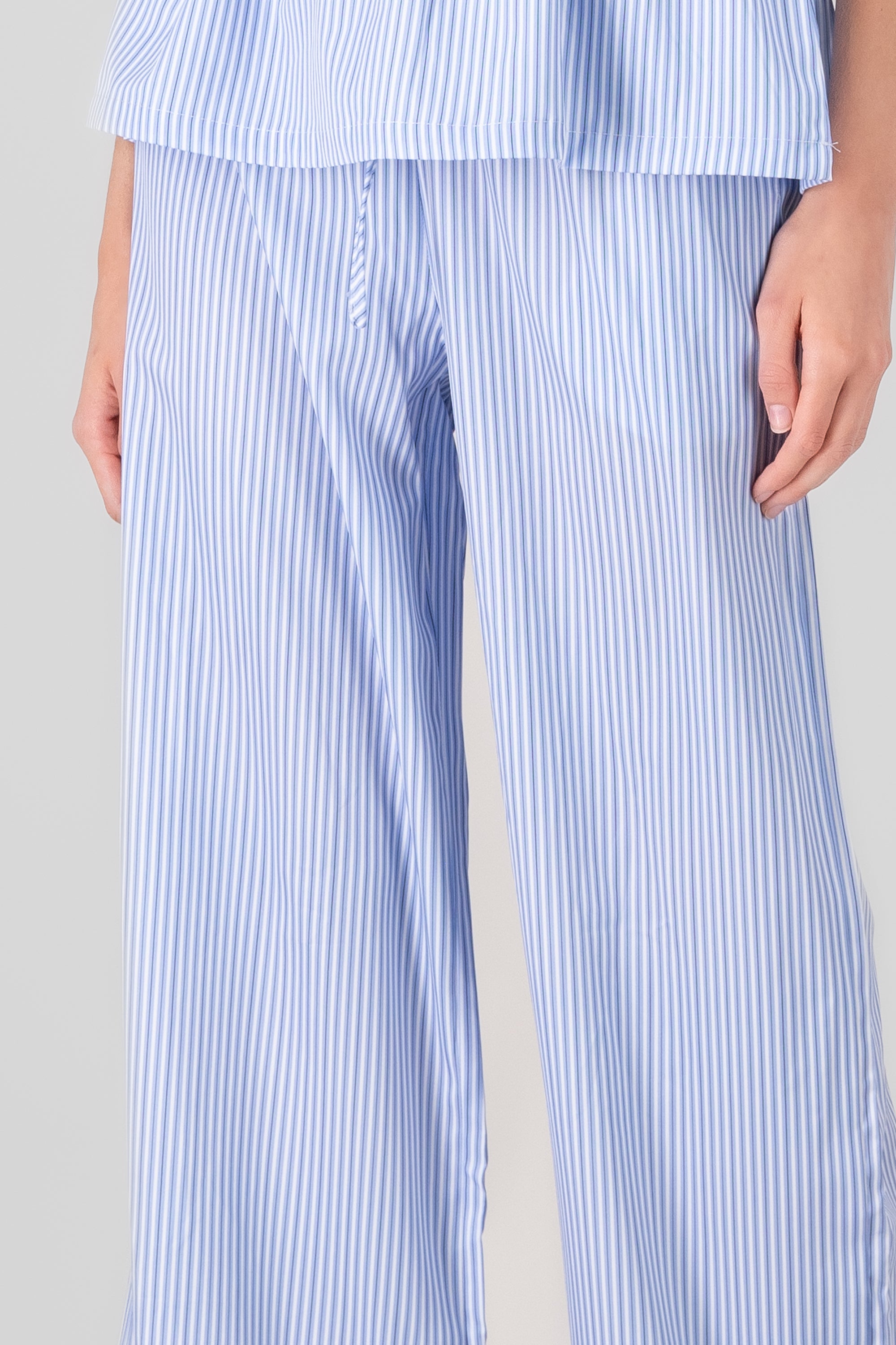 Pantalon recto rayas AZUL COMBO