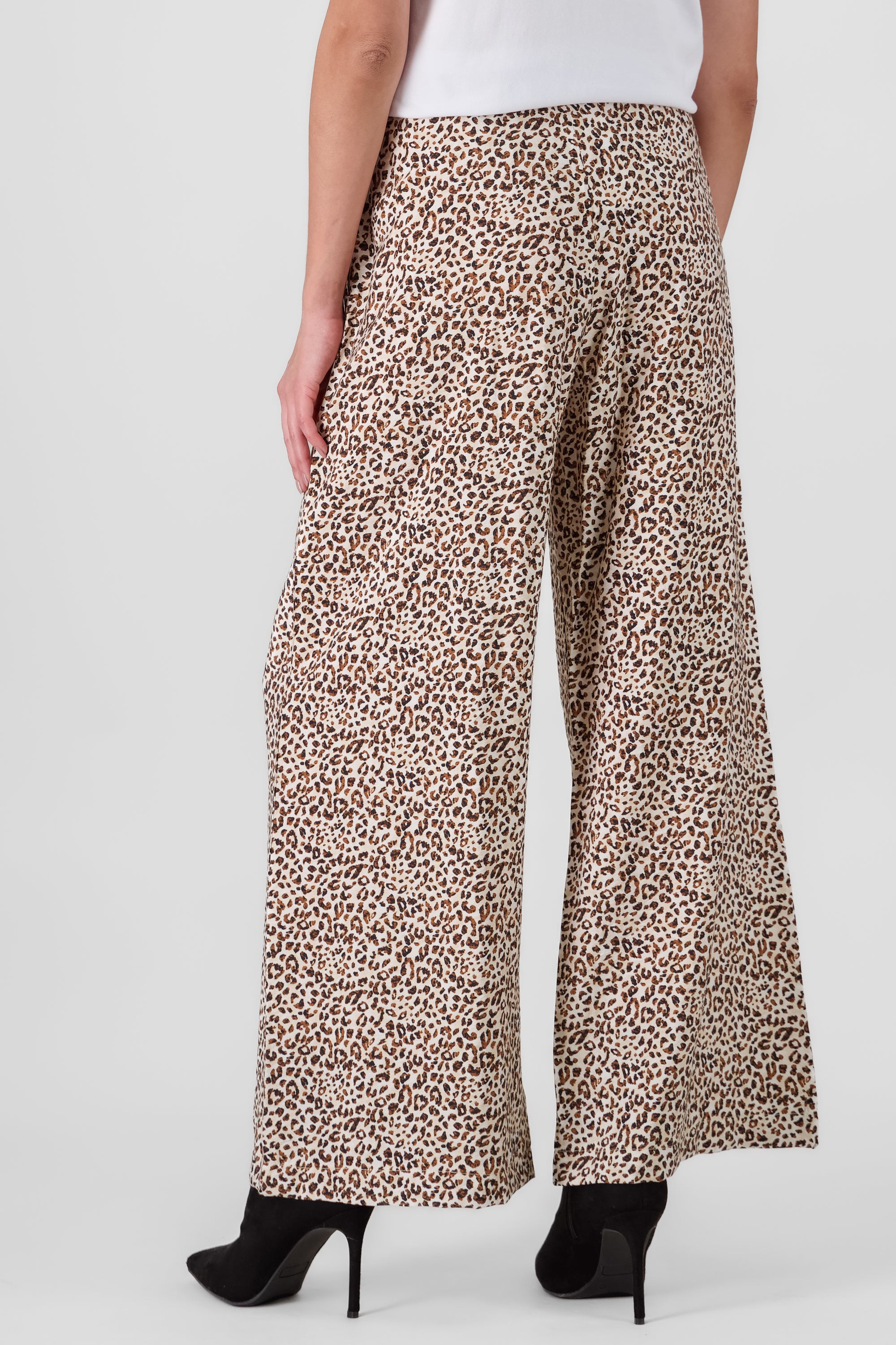 Pantalon amplio animal print HUESO COMBO