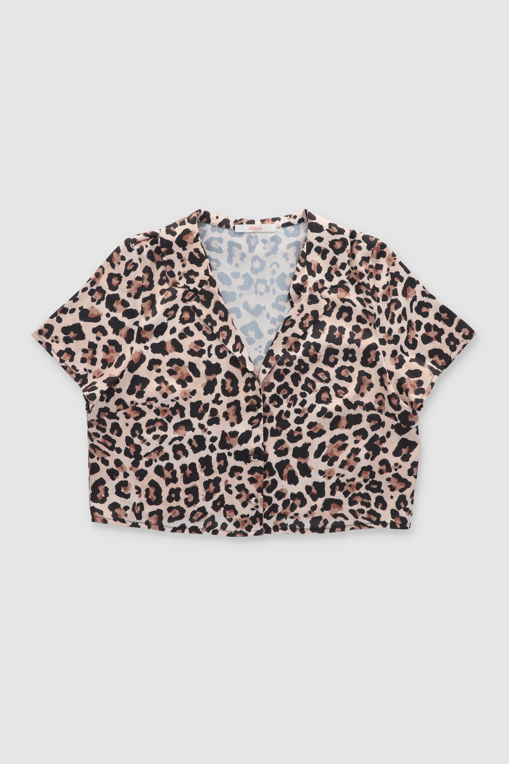 Camisa manga corta animal print CAFE COMBO