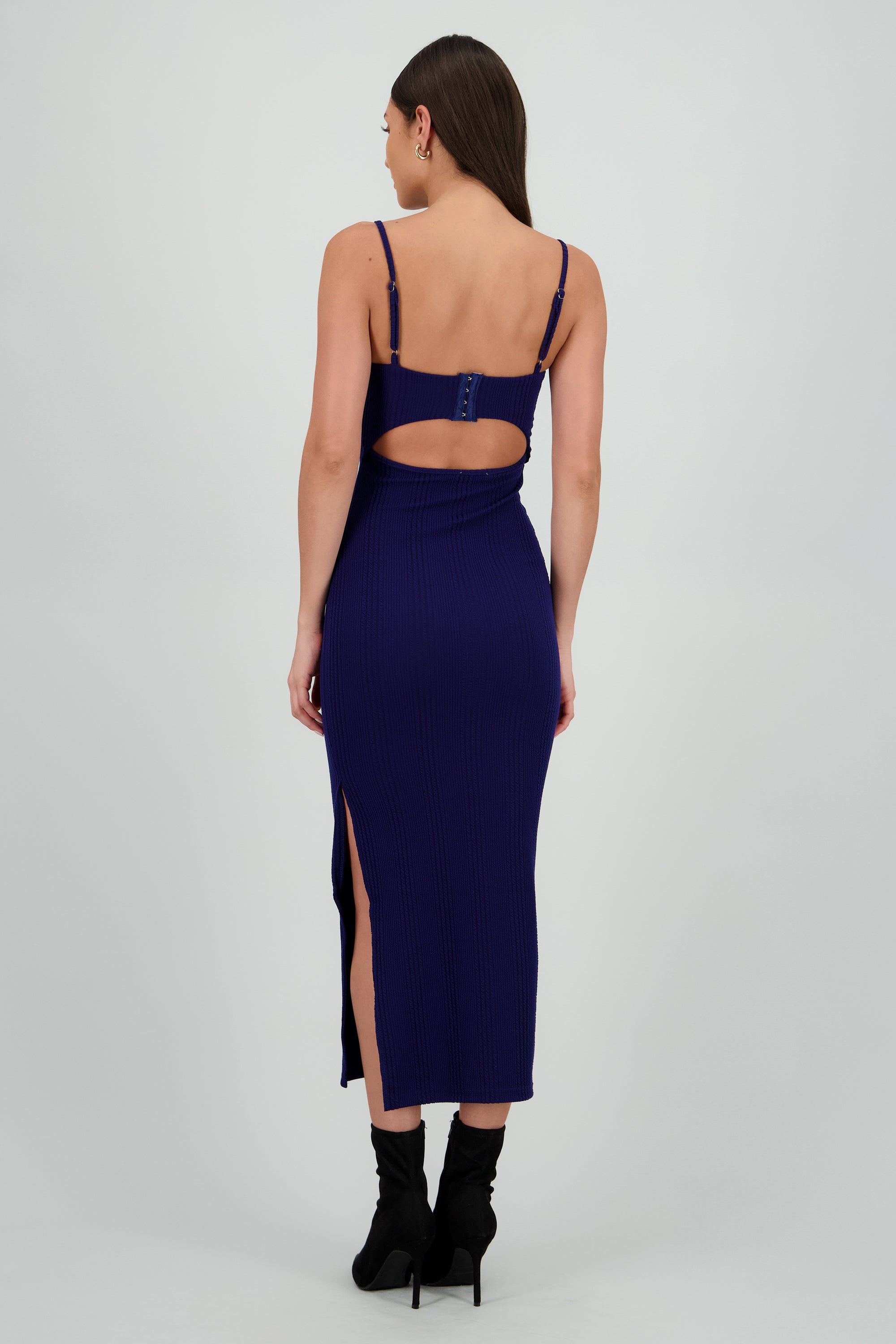 Vestido maxi textura MARINO