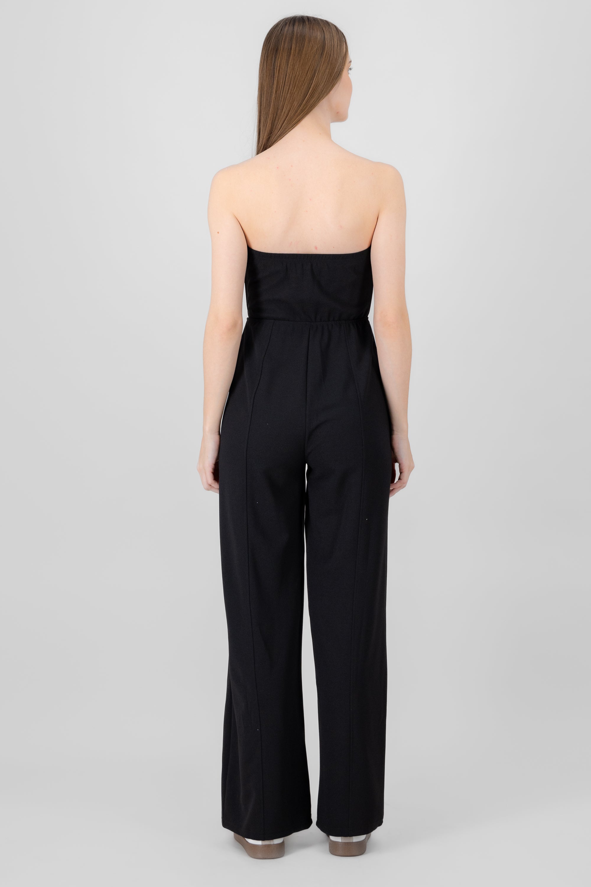 Jumpsuit liso strapless NEGRO