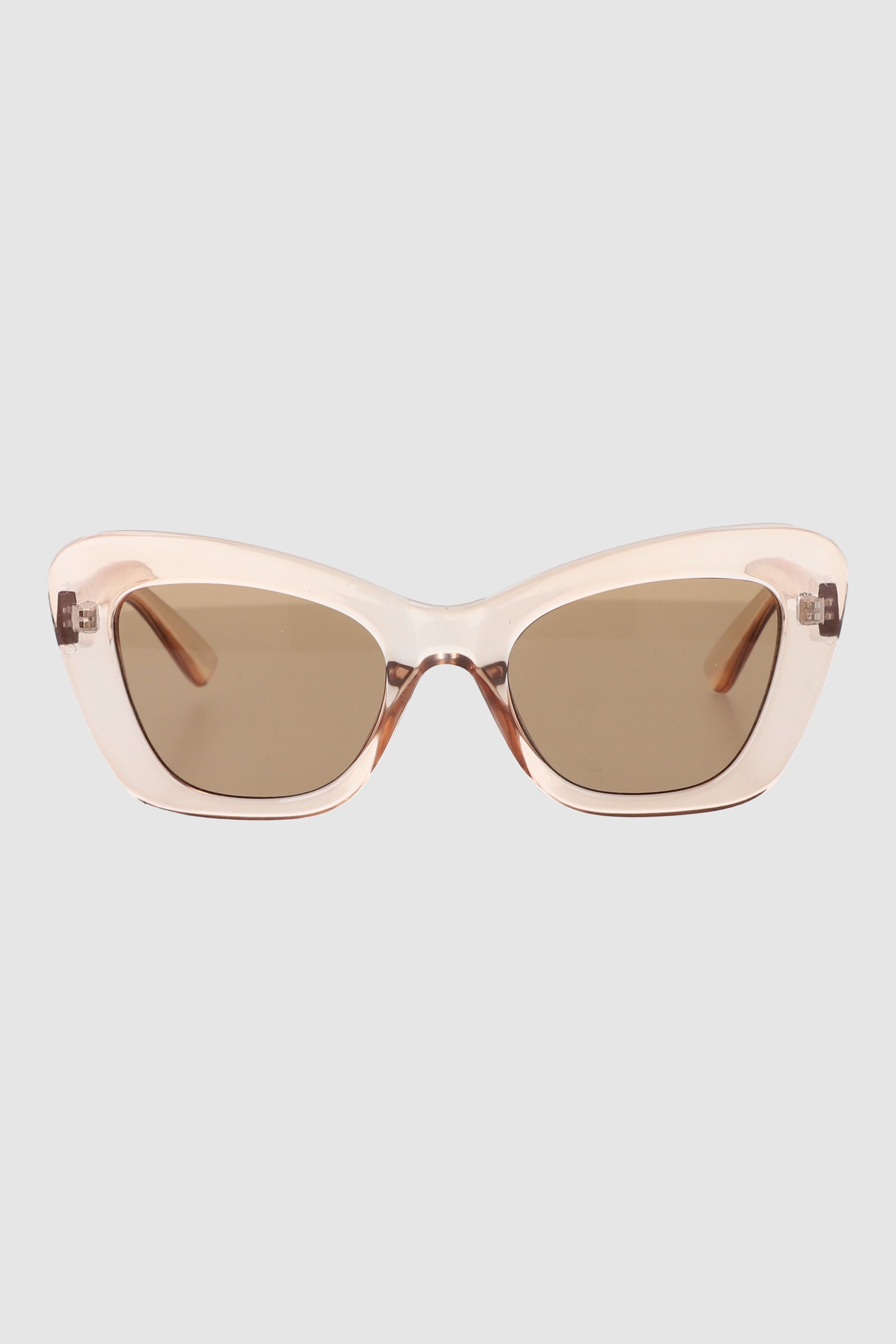 Lentes cateye maxi BEIGE