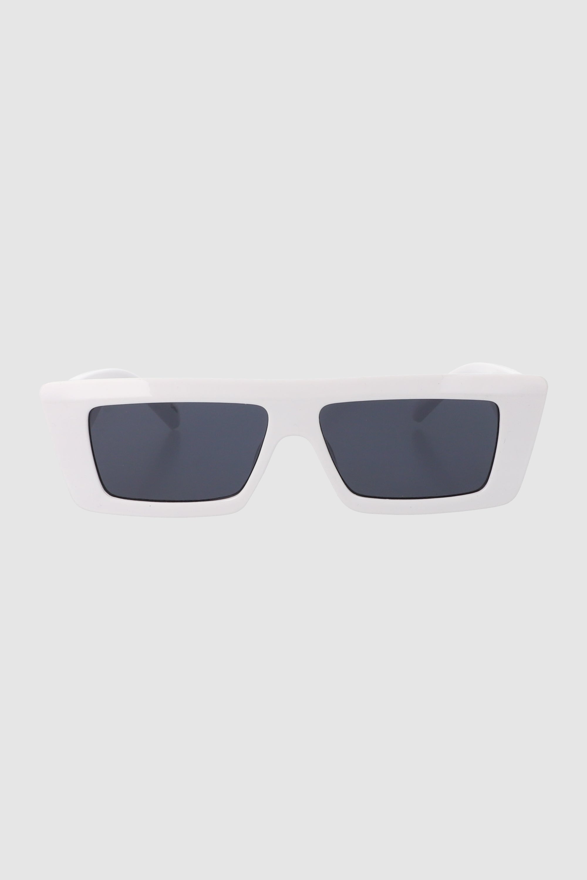 Lentes rectangulares rectos BLANCO