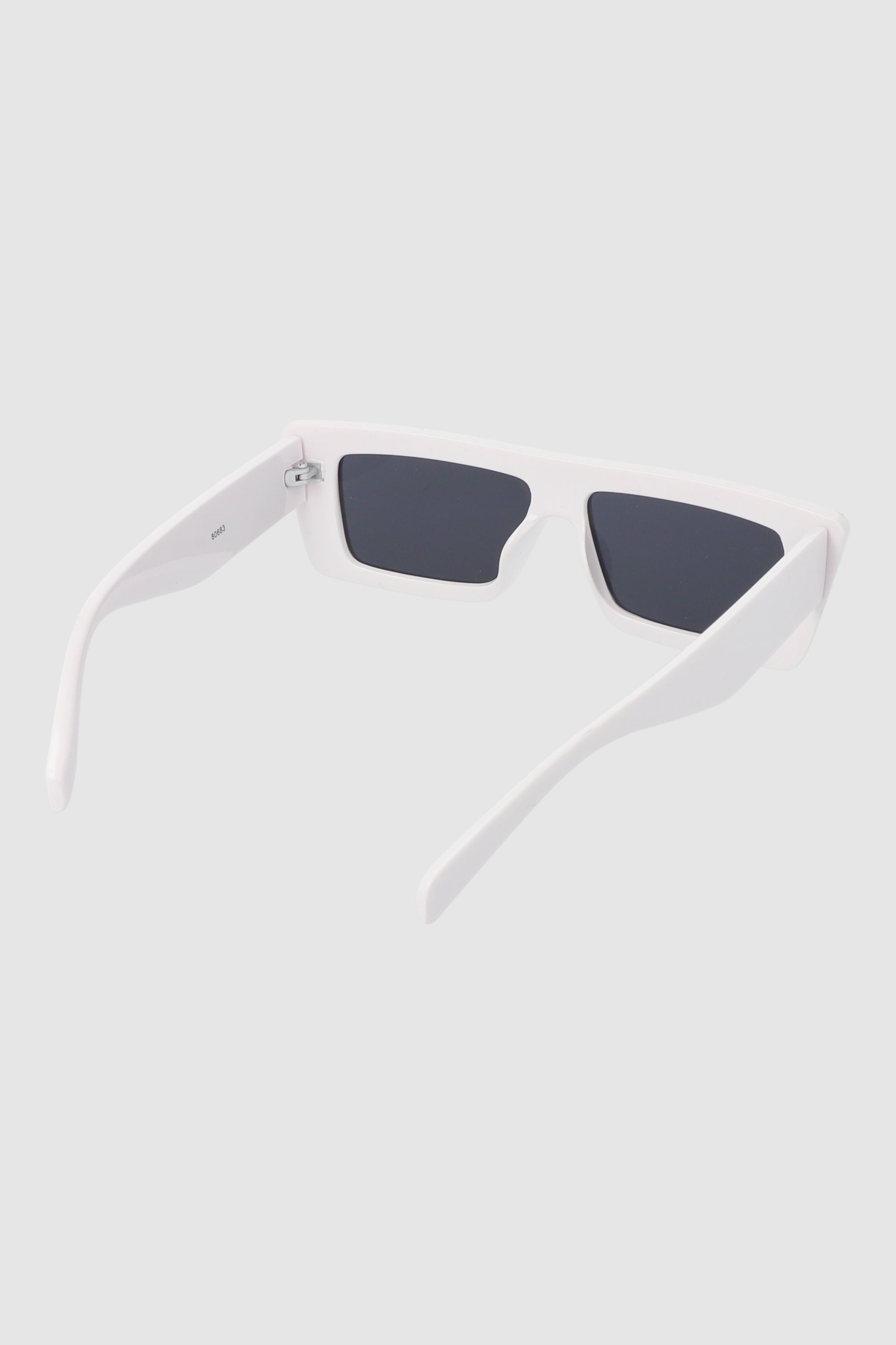 Lentes rectangulares rectos BLANCO