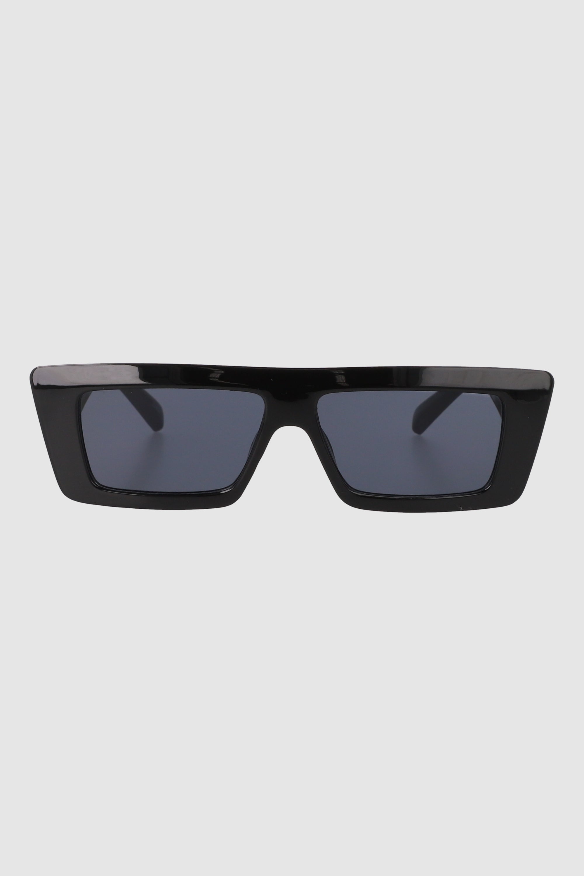 Lentes rectangulares rectos NEGRO