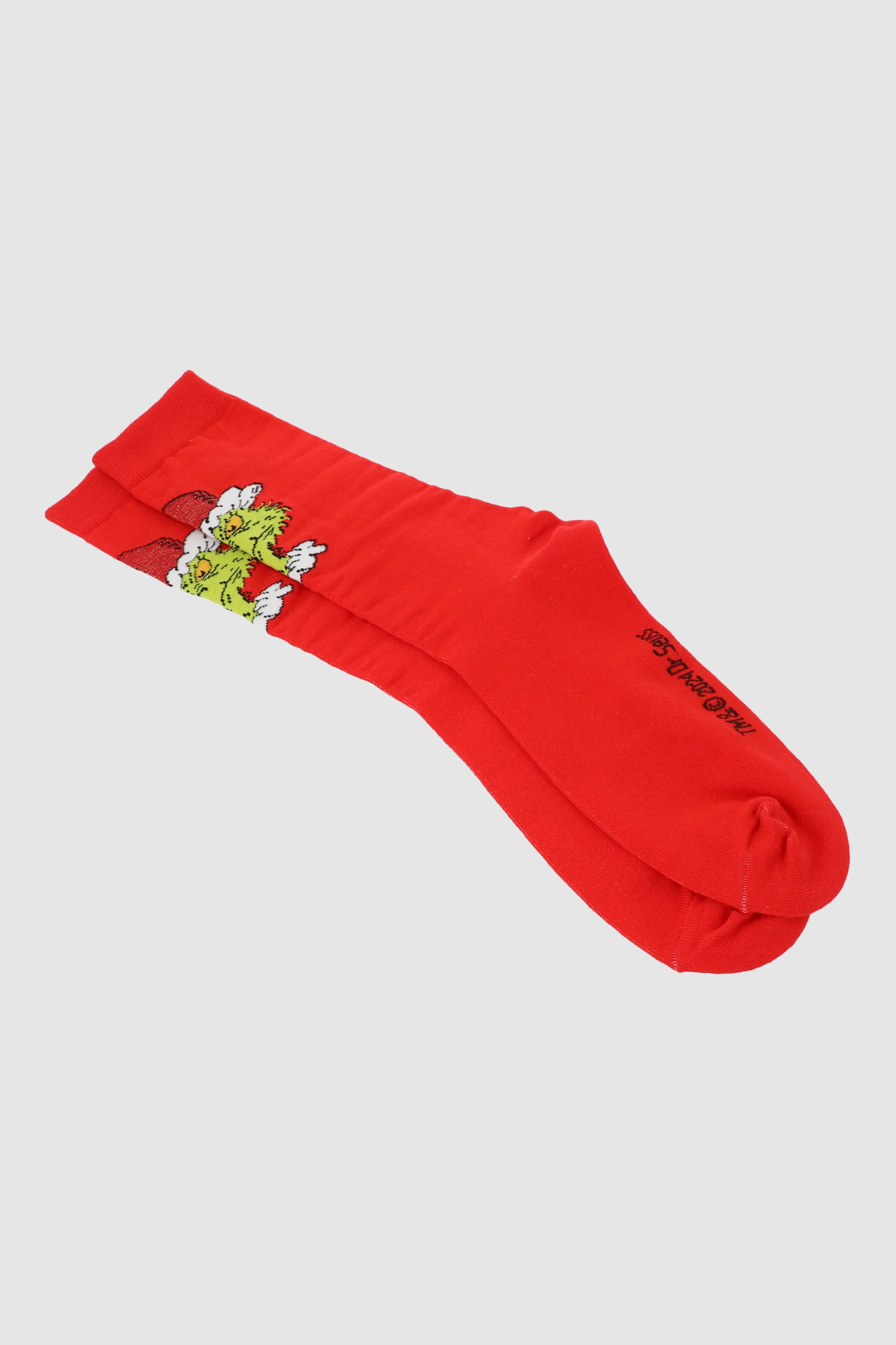 Calcetin grinch gorro lurex ROJO