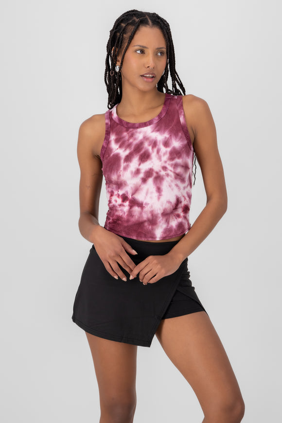 Top sin mangas rib degradado