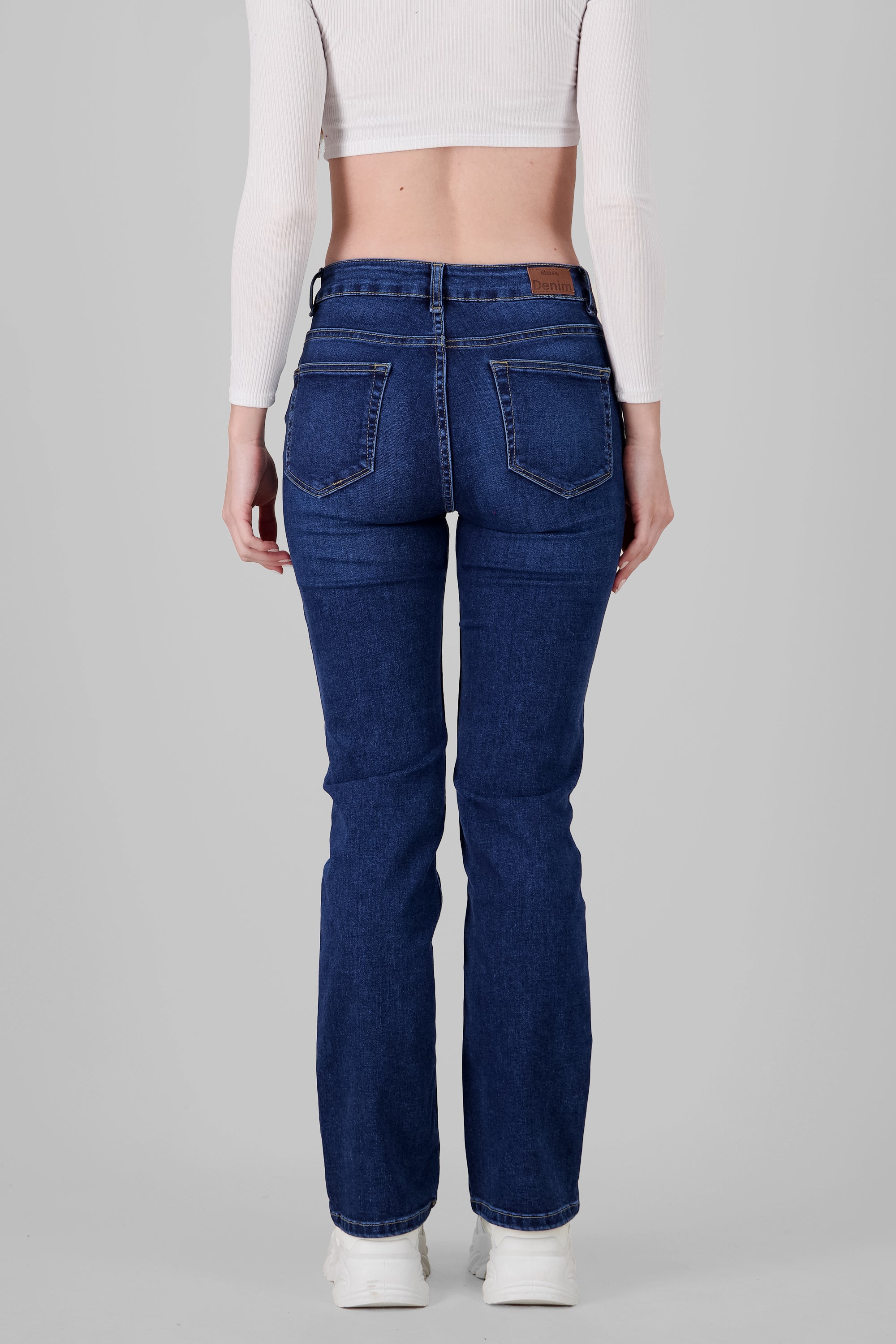 Jeans bootcut slit DARK WASH