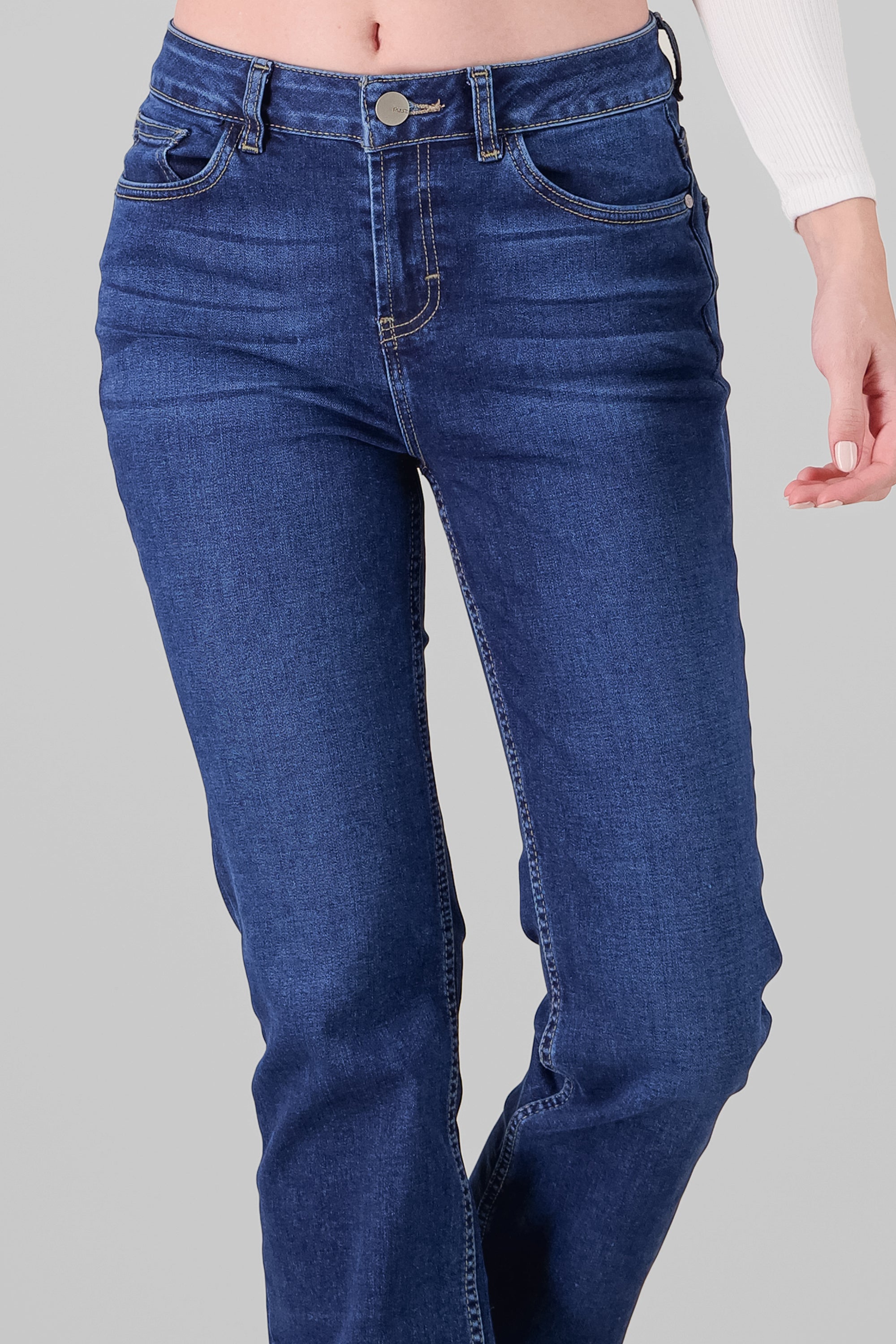 Jeans bootcut slit DARK WASH