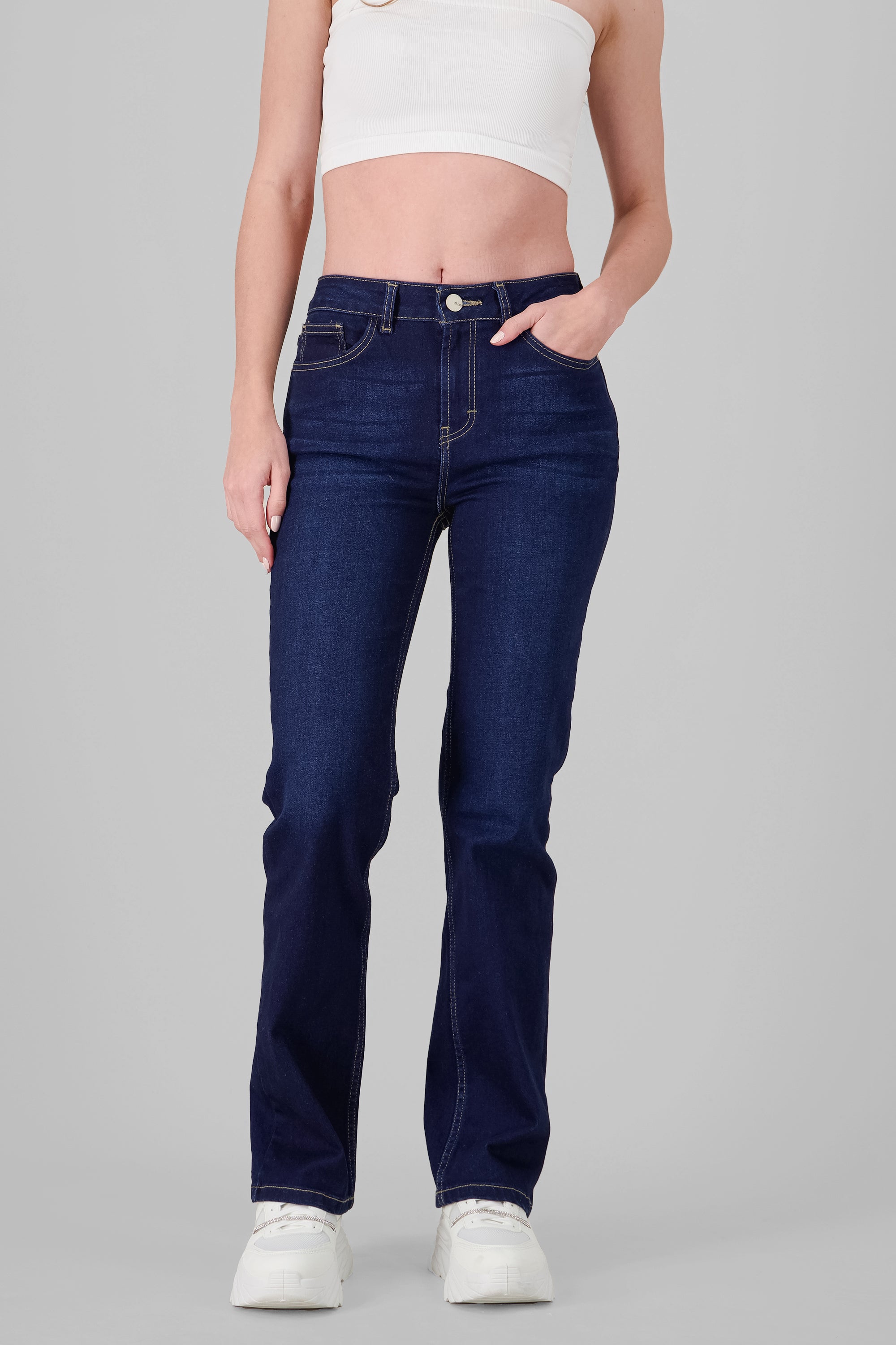 Jeans bootcut slit RINSE