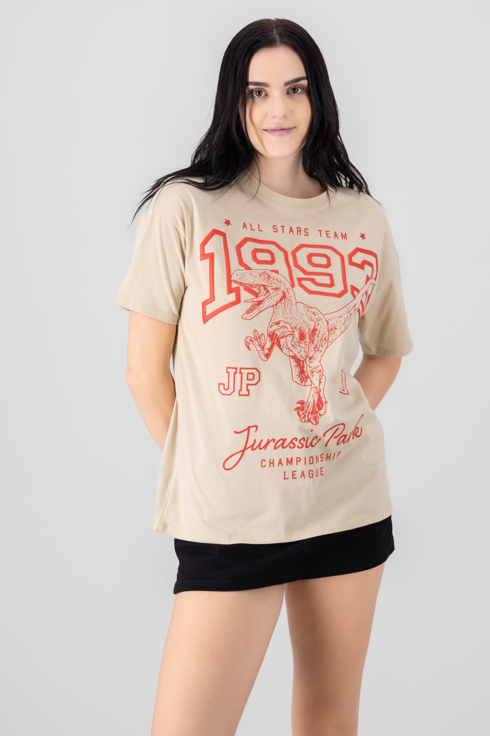 Playera over jurassic HUESO