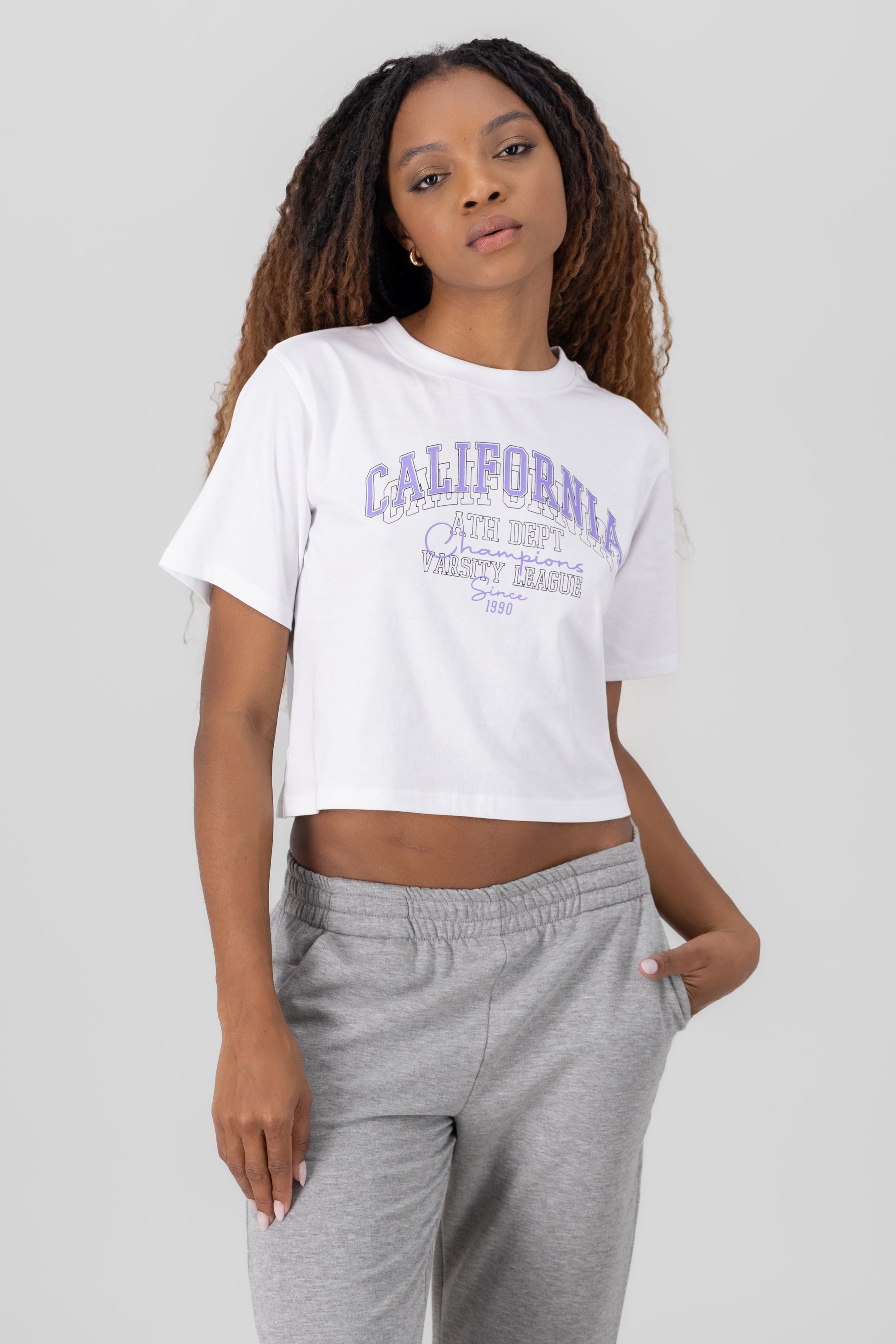 Crop top California BLANCO