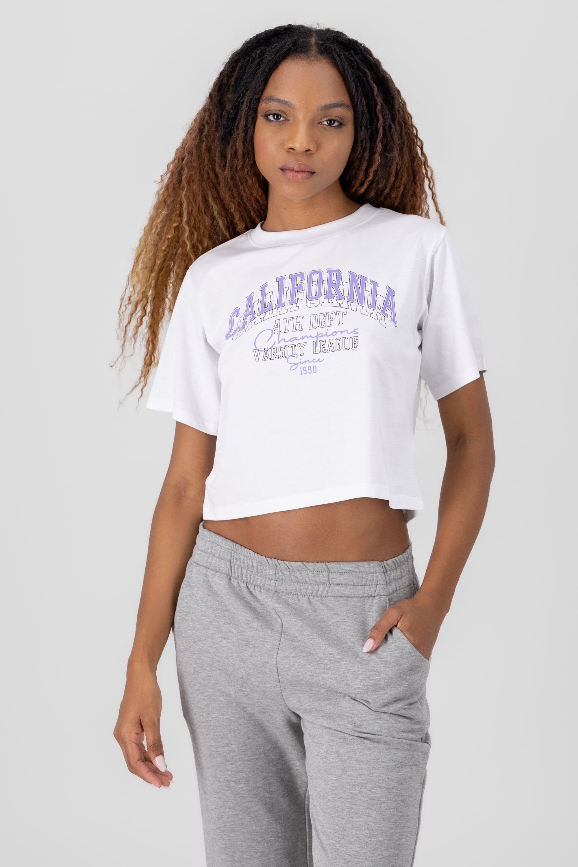 Crop top California BLANCO