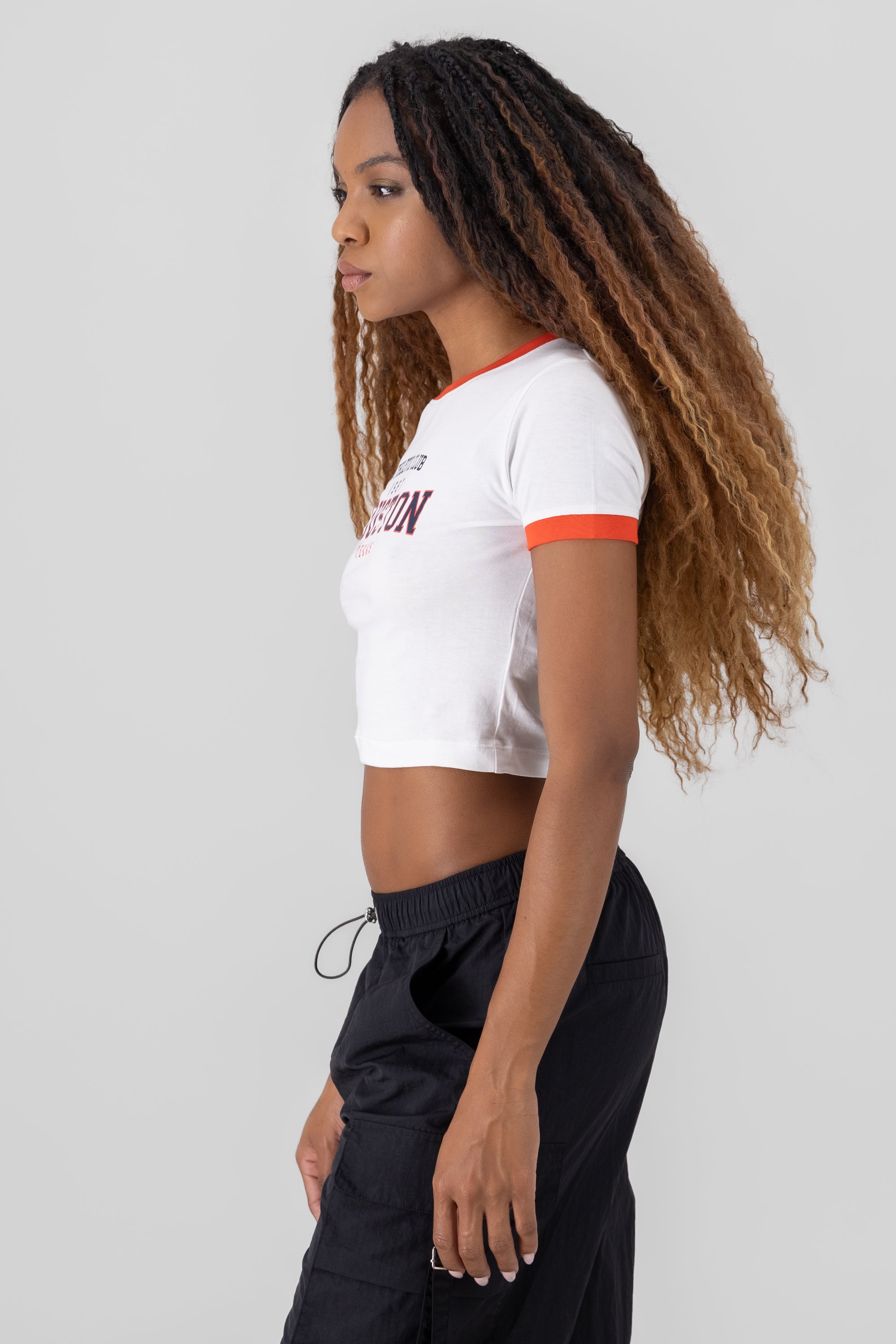 Crop top Houston 100% algodon BLANCO