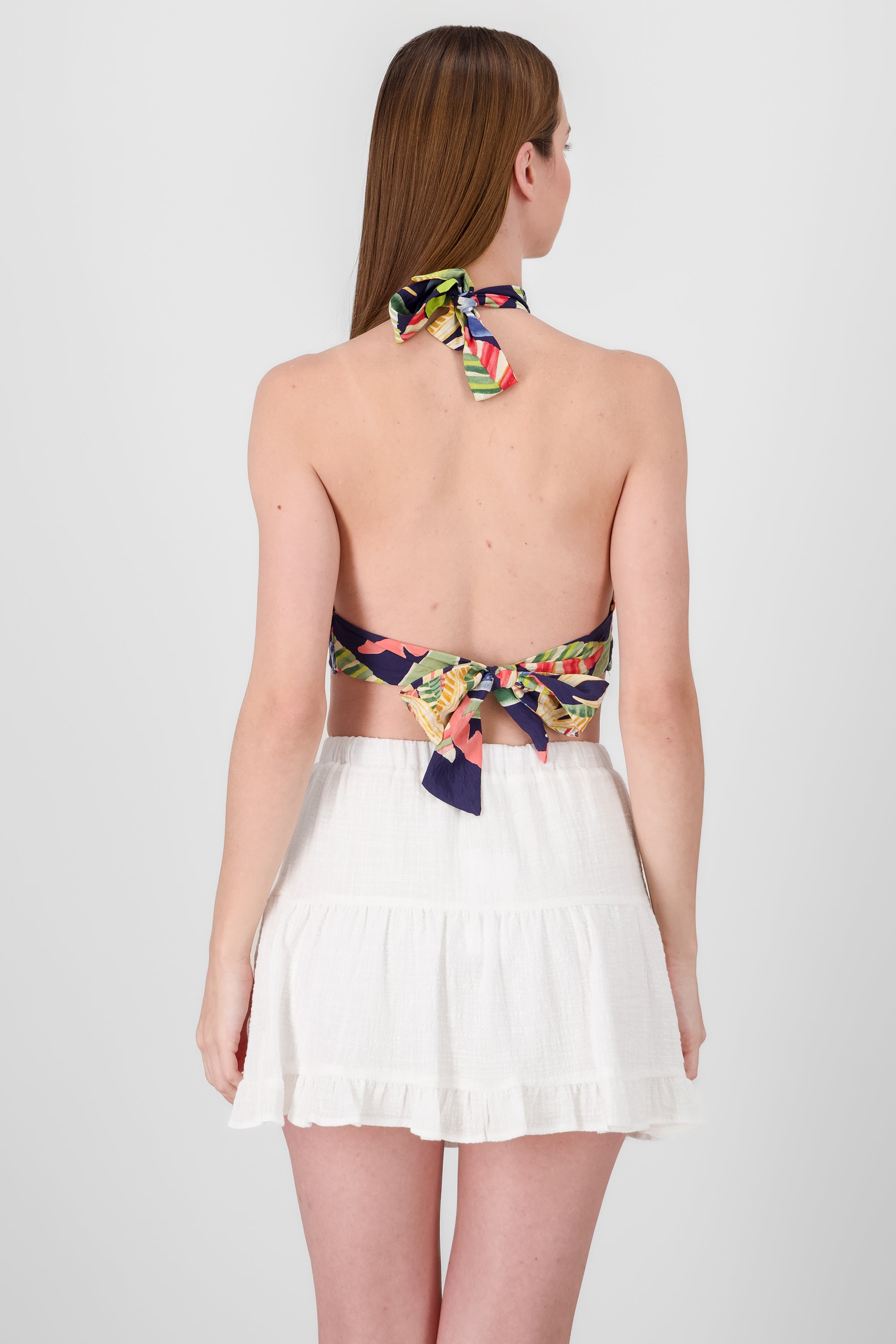 Top halter detalle estampado MARINO COMBO