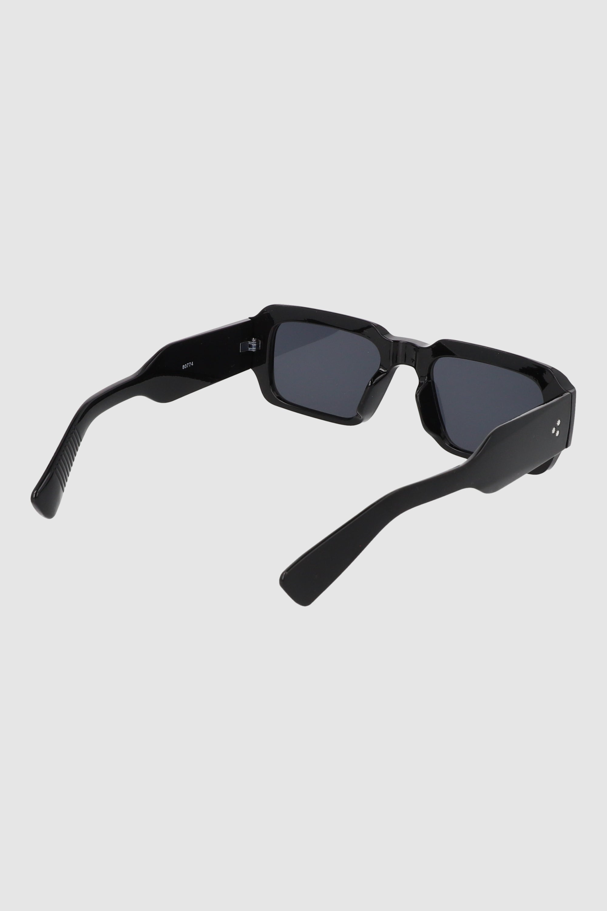 Lentes rectangulo retro NEGRO