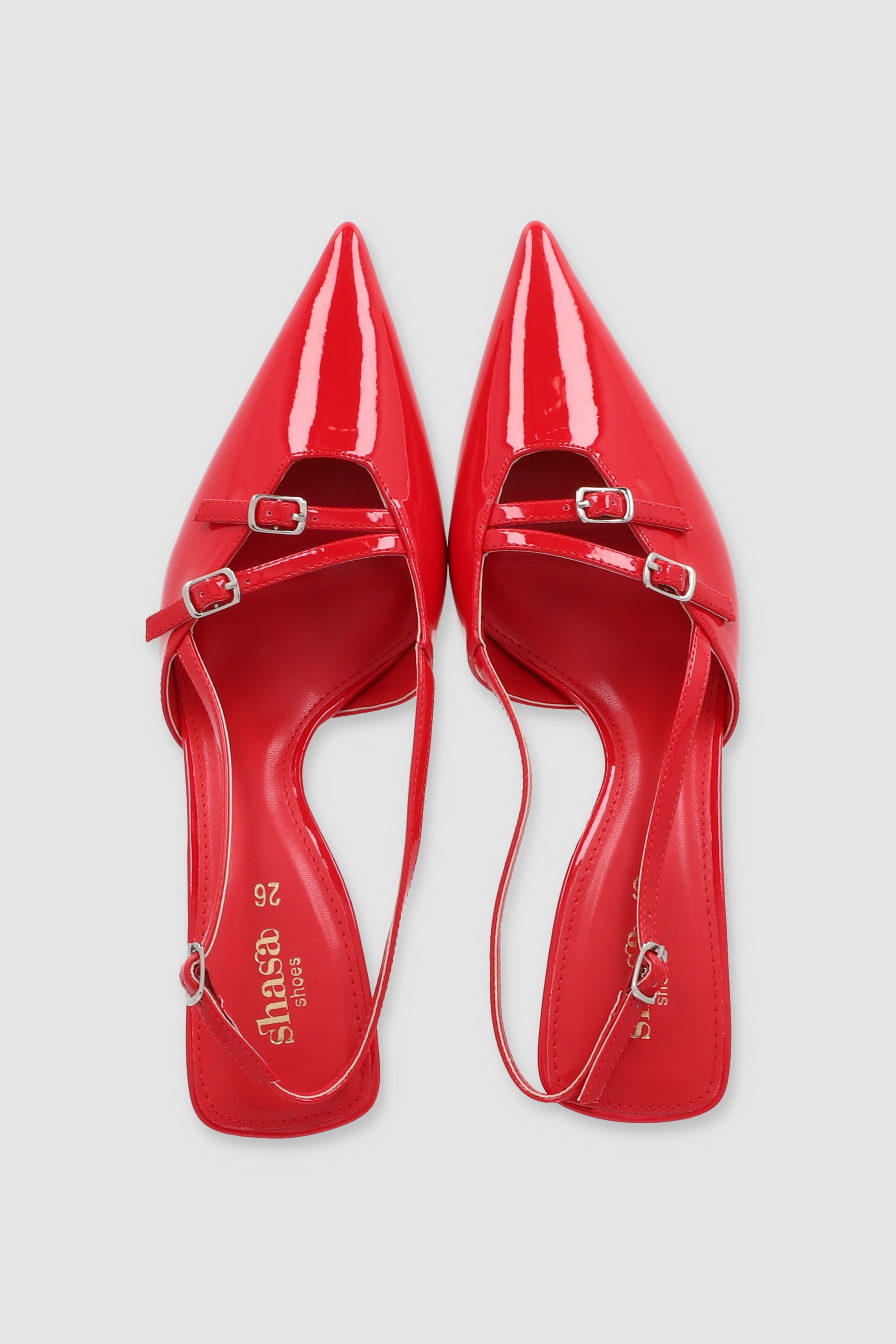 TACON POINTY STRAPS ROJO