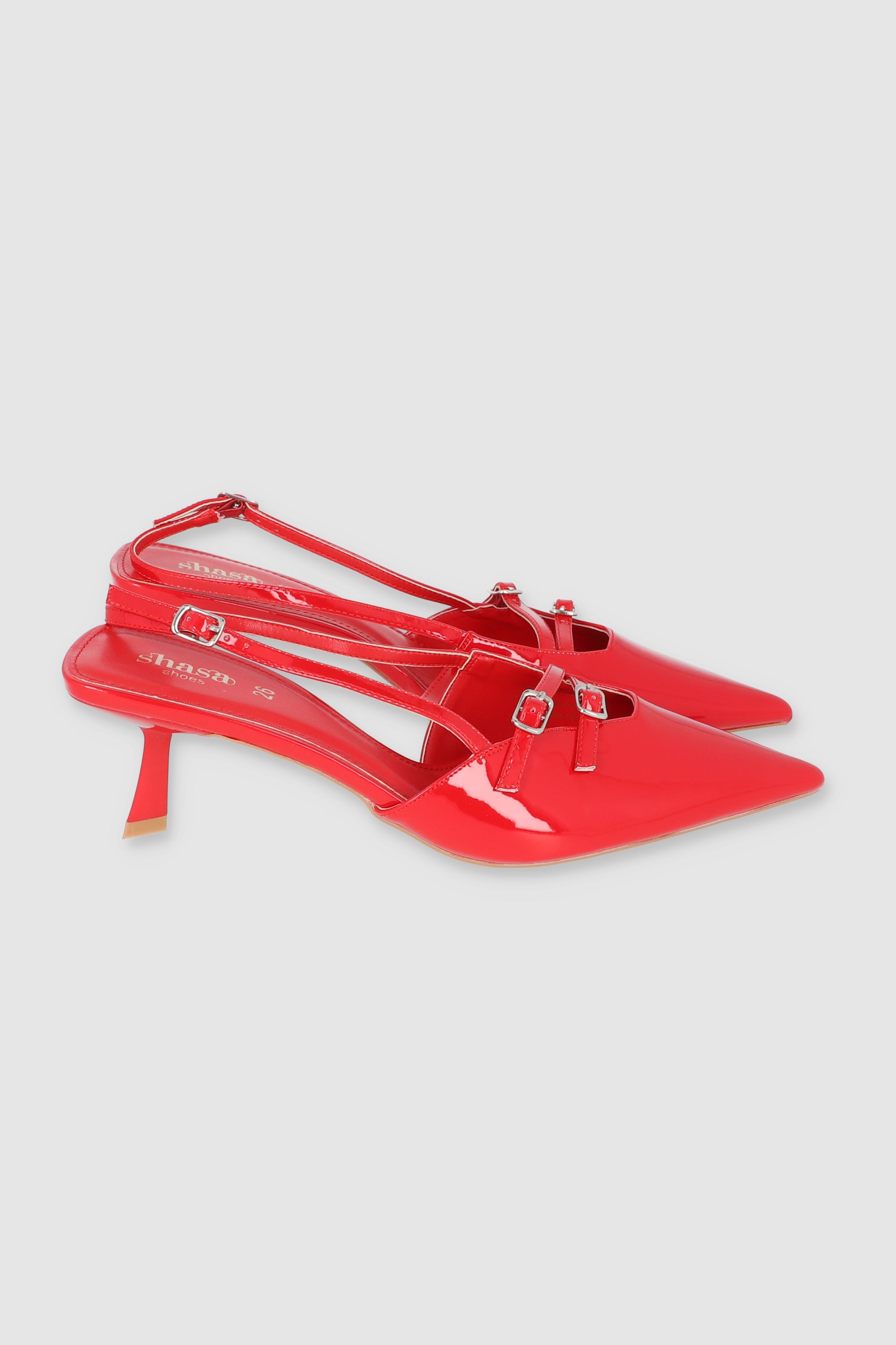 TACON POINTY STRAPS ROJO